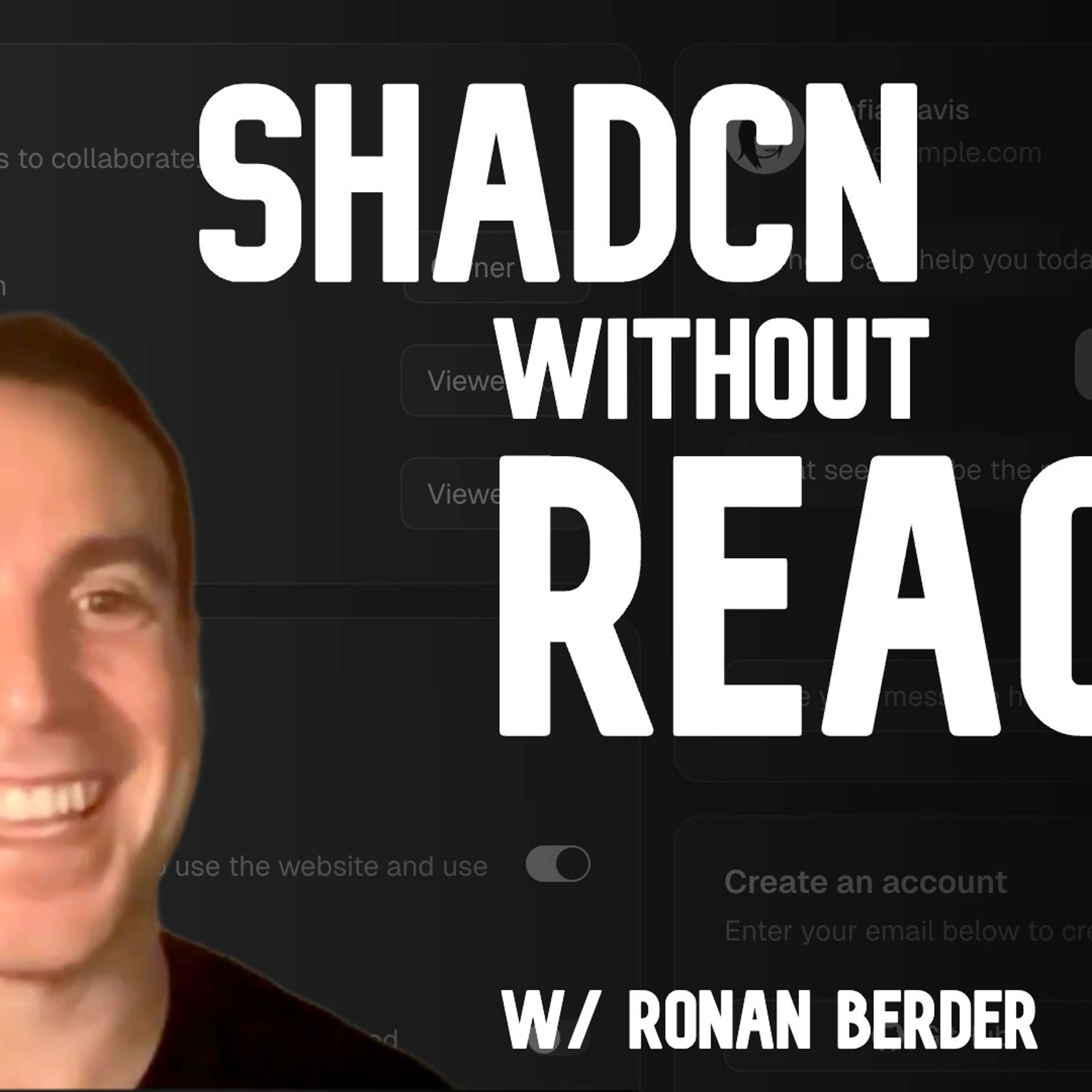 cover of episode Ronan Berder: Basecoat UI (ShadCN without React)
