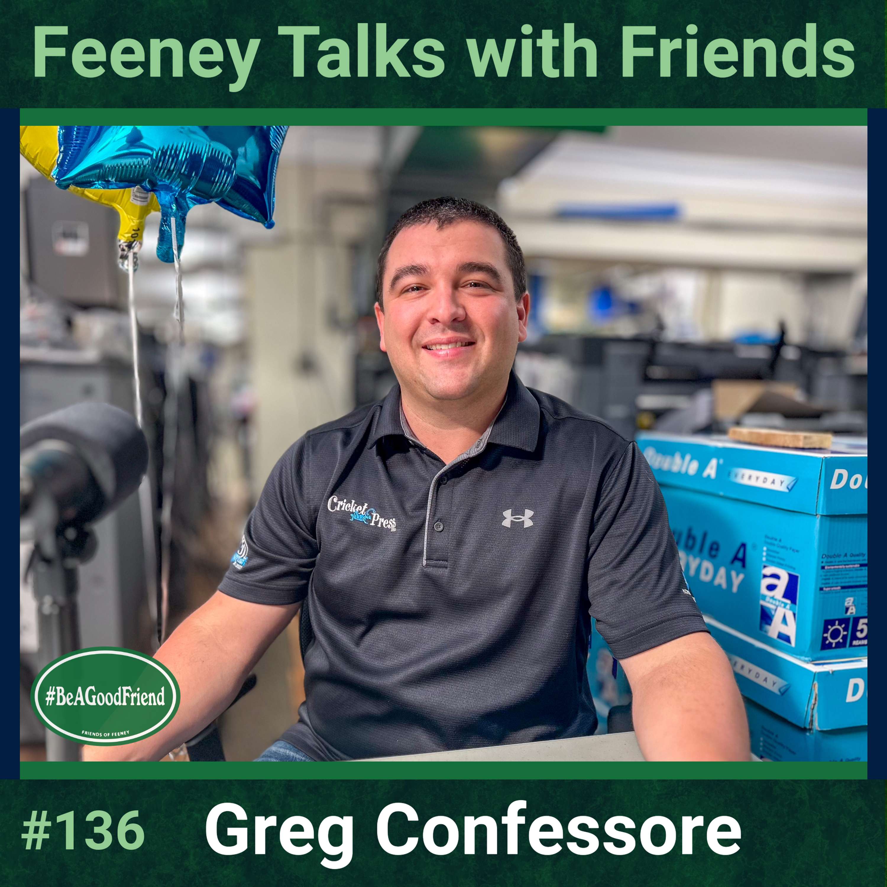 Feeney Talks With Friends