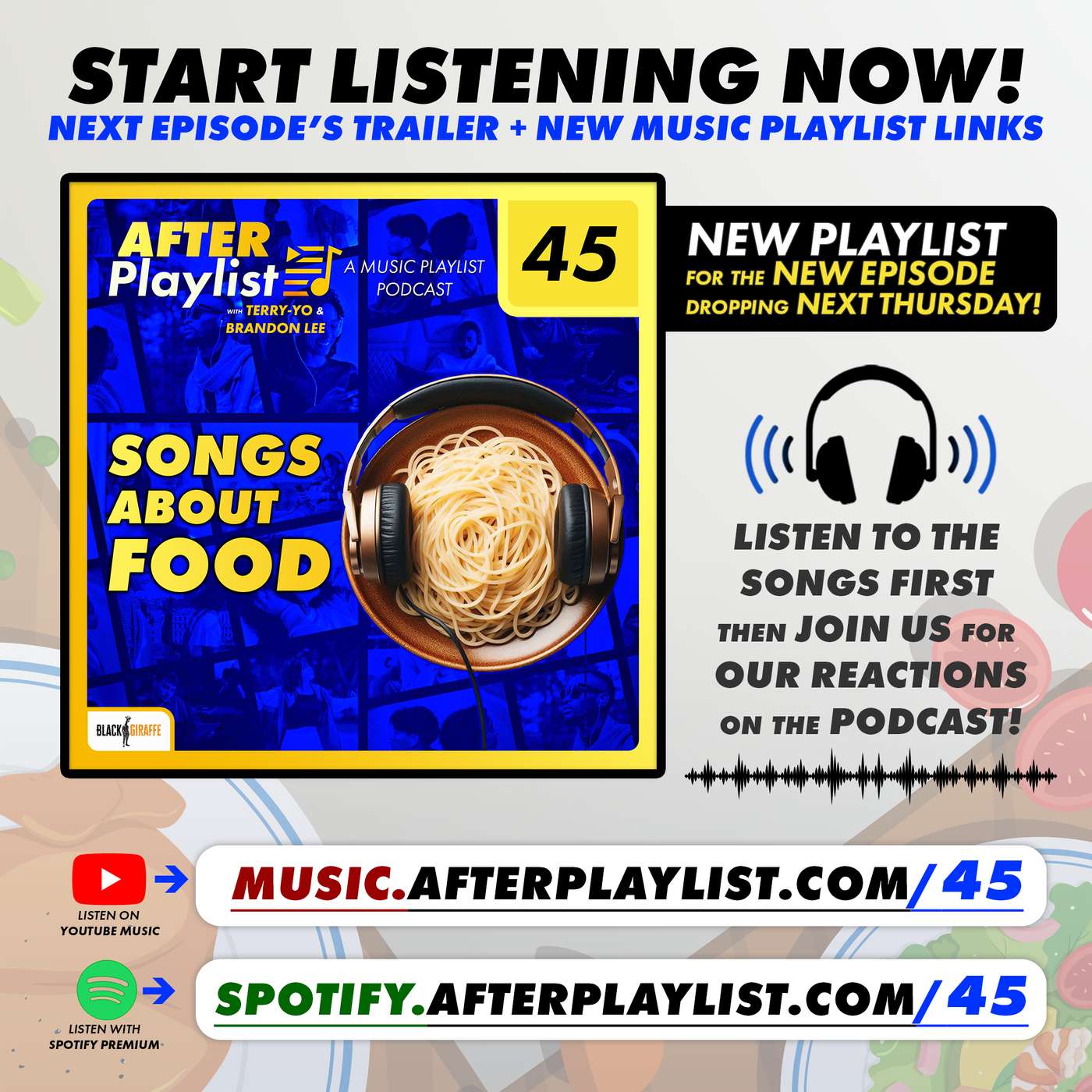 Songs About Food (Episode Trailer + Music Links)