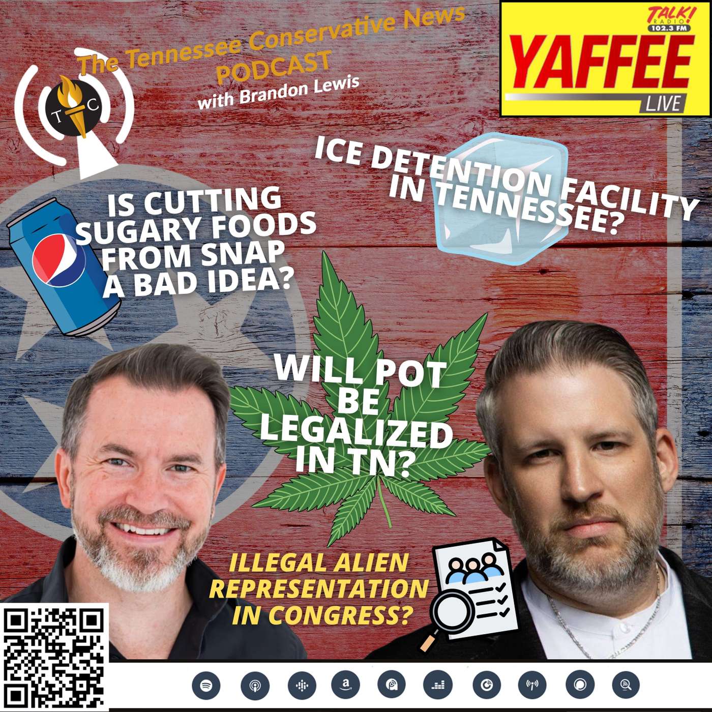 Is Cutting Sugary Foods From SNAP A Bad Idea? • ICE Detention Facility In Tennessee? • Will Pot Be Legalized in TN? • Illegal Alien Representation In Congress?