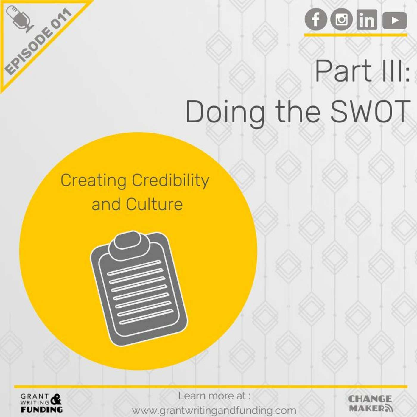 Ep. 11: Creating Credibility & Culture: Part III Doing the SWOT