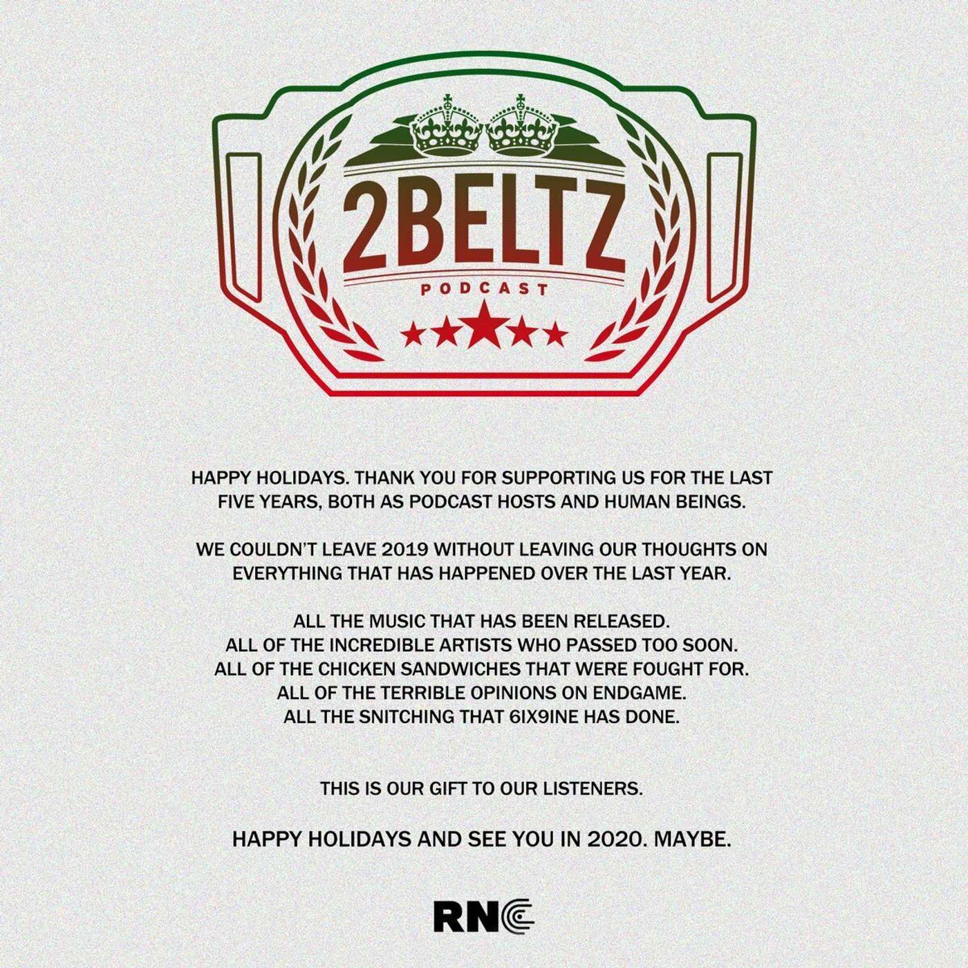 2BELTZ Holiday Special 2019 episode artwork