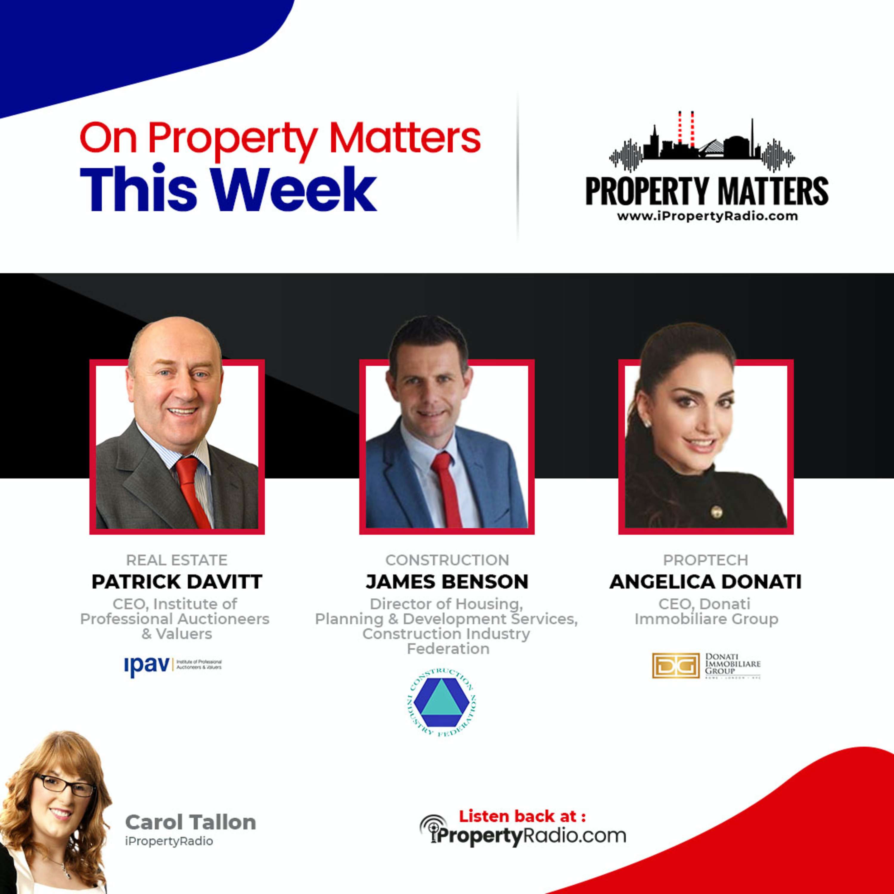 Property Matters 19th January 2021: IPAV, CIF, Angelica Donati