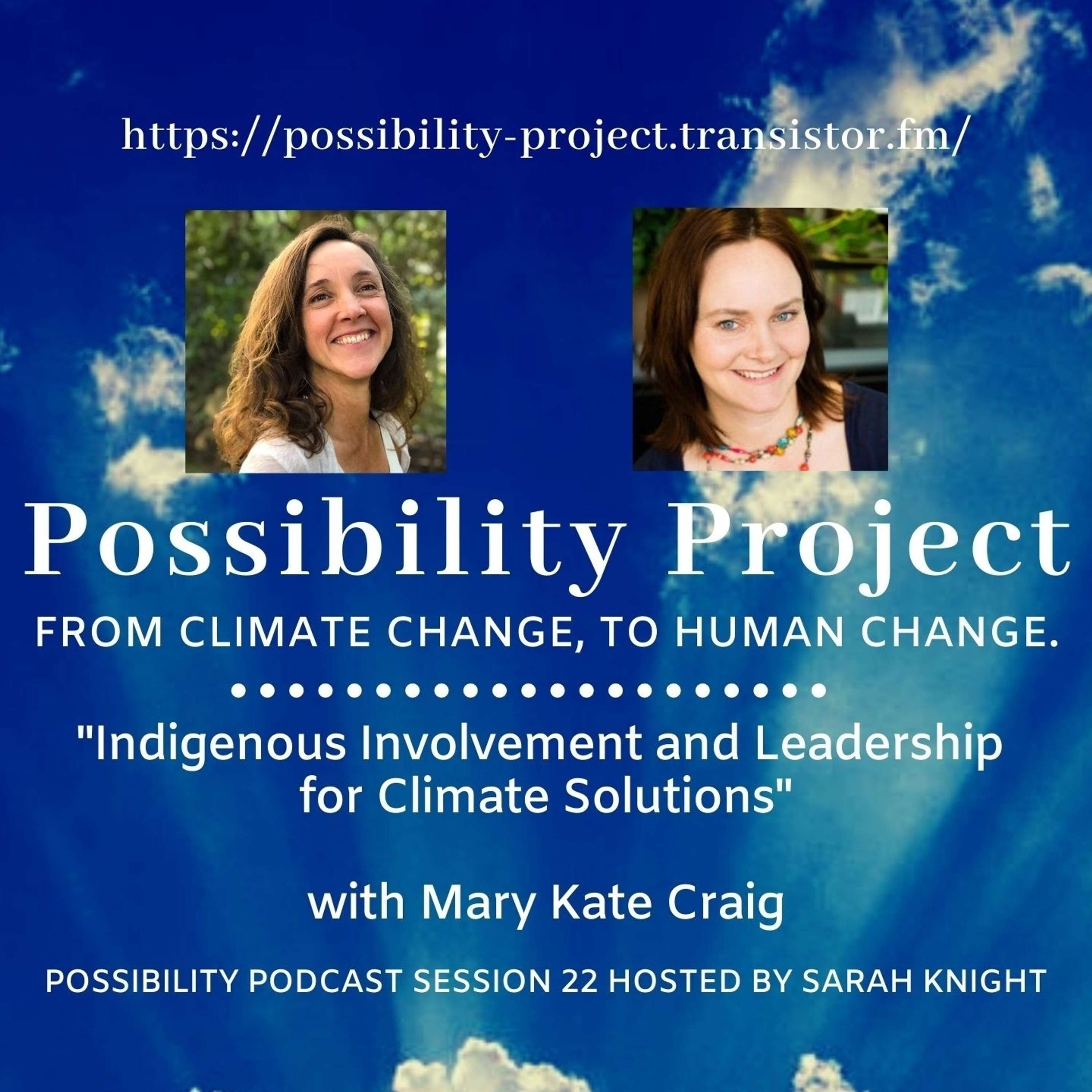 Indigenous Involvement and Leadership for Climate Solutions. Possibility Podcast Session 22