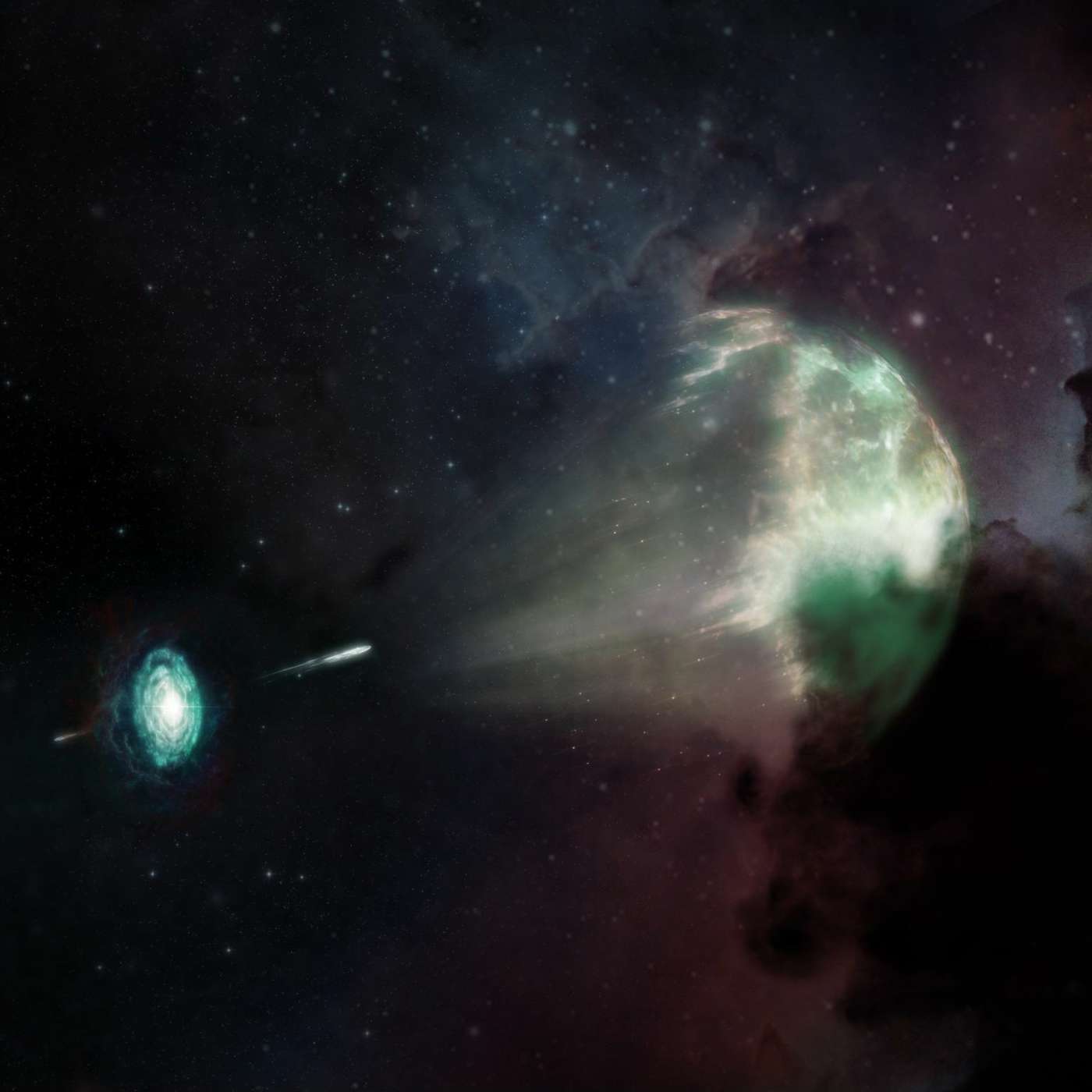 Observan por primera vez destello de fusión de estrella de neutrones en luz milimétrica. episode artwork