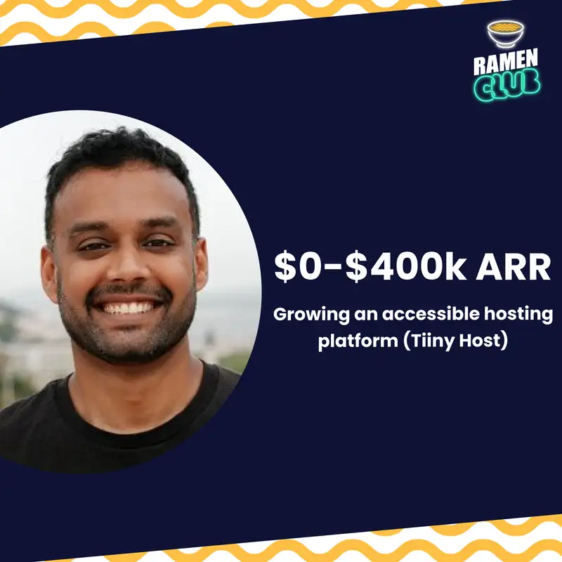Growing a hosting platform to $400k ARR: Elston Baretto (Tiiny Host)