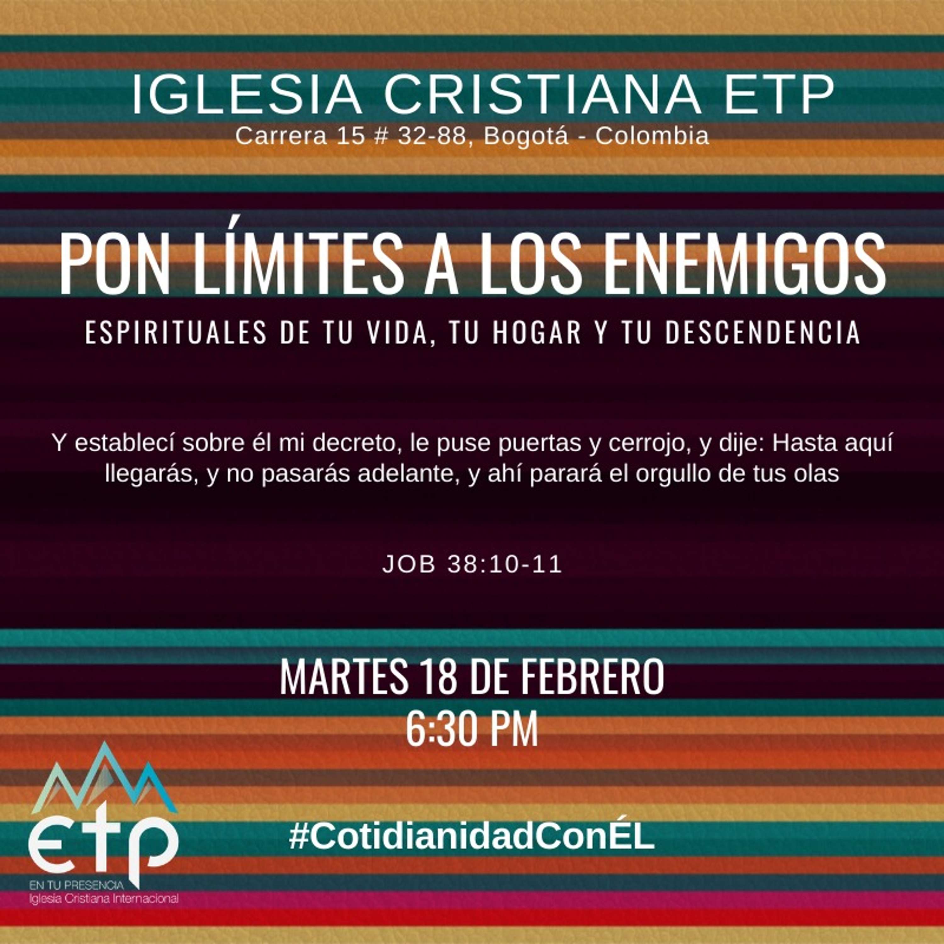 Pon limites a tus enemigos espirituales en tu vida, tu hogar y tu descendencia