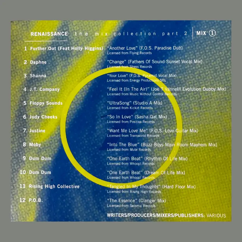 John Digweed. Renaissance: The Mix Collection Part 2 CD1 (1995)