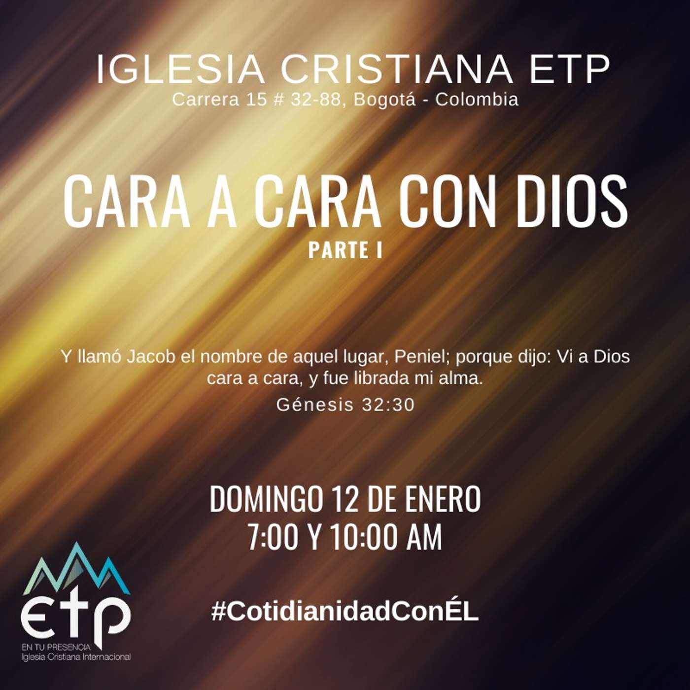 Charlas Pastores Luis Salas y Jeannette Noguera, Iglesia ETP