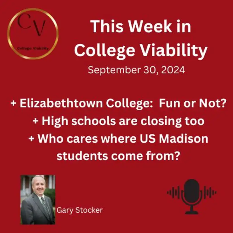 This Week In College Viability (TWICV) for September 30, 2024