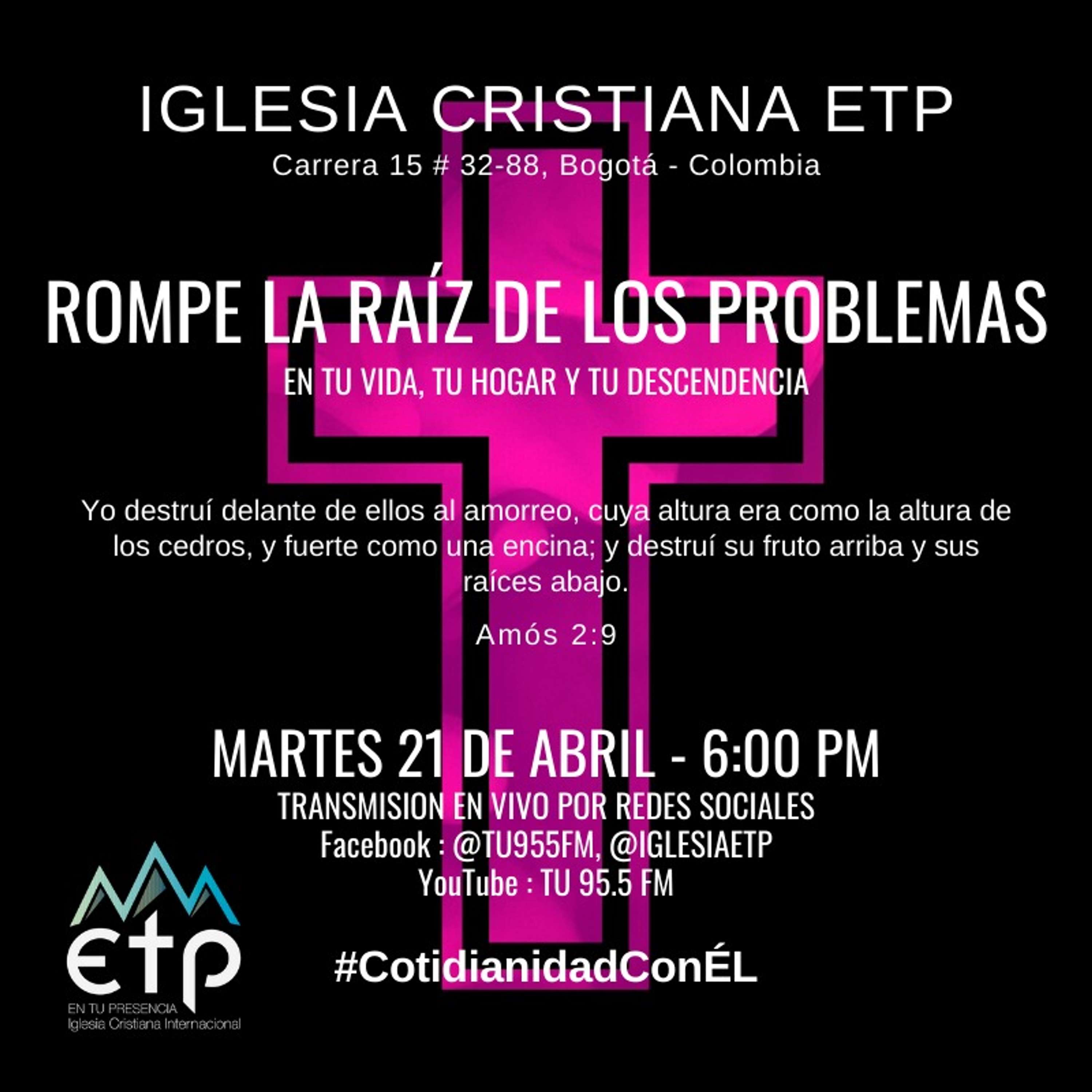 Charlas Pastores Luis Salas y Jeannette Noguera, Iglesia ETP