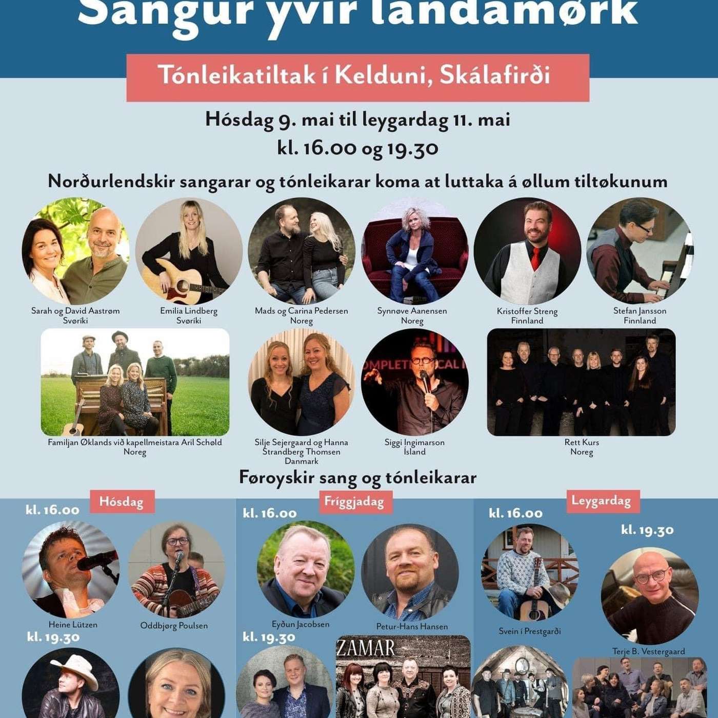 Morgunsending - 7. mai 2024 - Eyðun Jacobsen, Sangur yvir landamørk, 9.-11. mai 2024