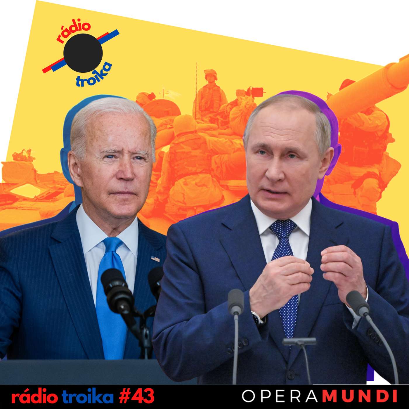 #43 - Putin reconhece separatistas, Ocidente impõe sanções: haverá guerra na Ucrânia? episode artwork
