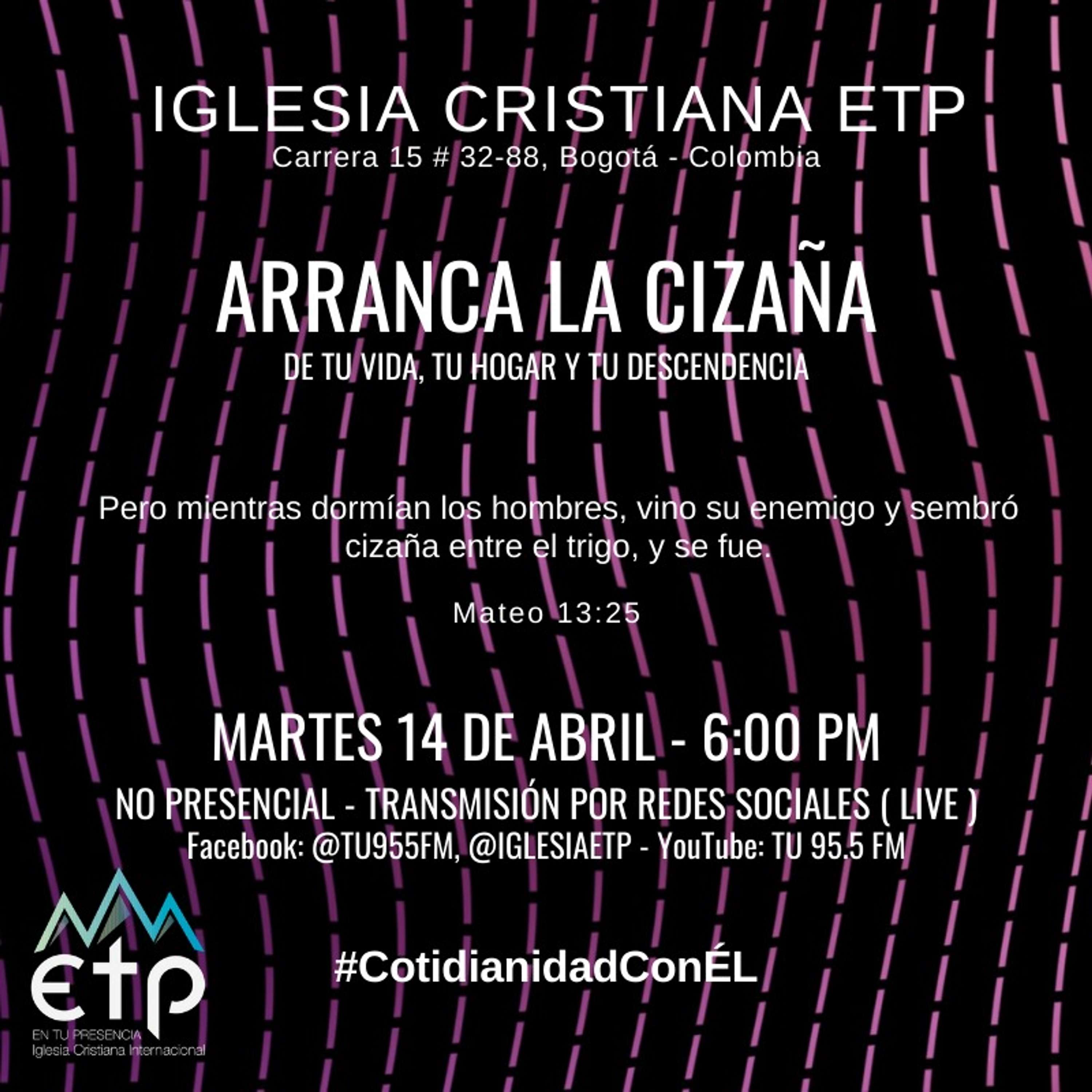 Charlas Pastores Luis Salas y Jeannette Noguera, Iglesia ETP