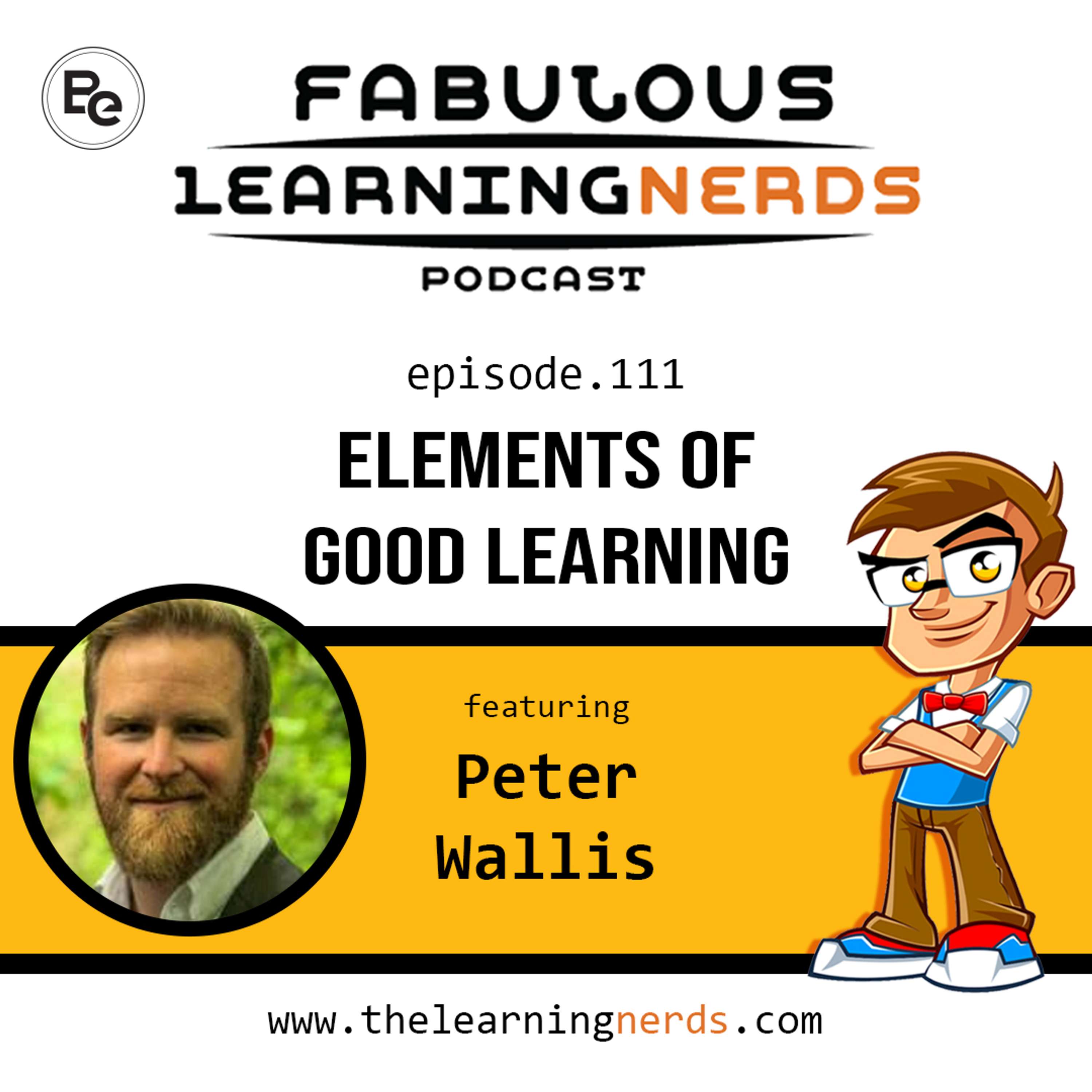 111 - Elements of Good Learning featuring Peter Wallis  - podcast episode cover