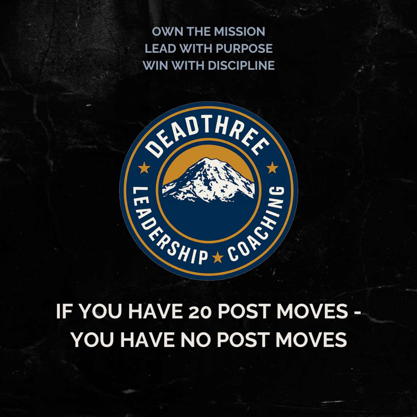 If You Have 20 Post Moves - You Have No Post Moves