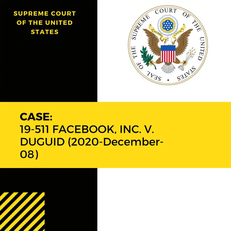 Case: 19-511 FACEBOOK, INC. V. DUGUID (2020-December-08)