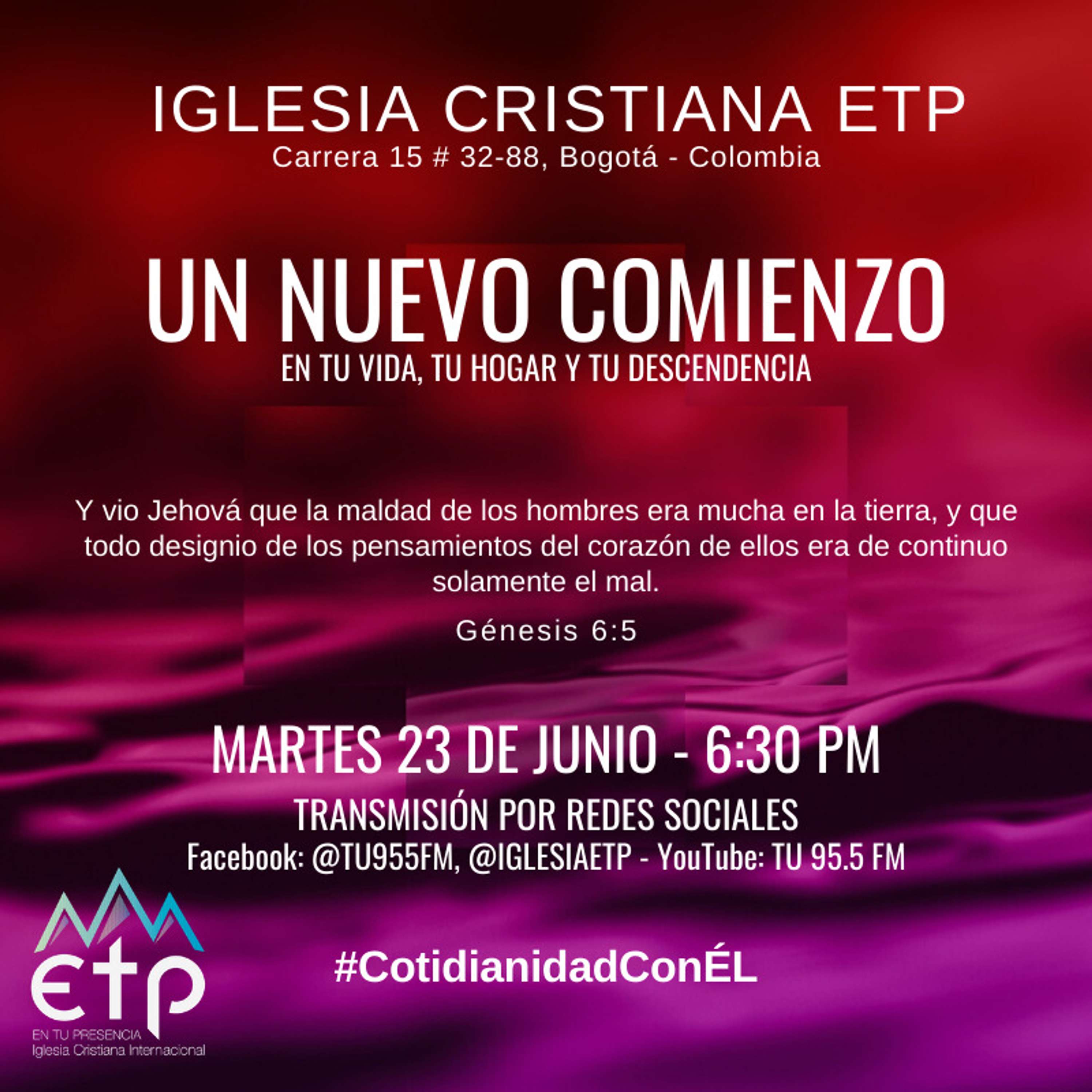 Charlas Pastores Luis Salas y Jeannette Noguera, Iglesia ETP