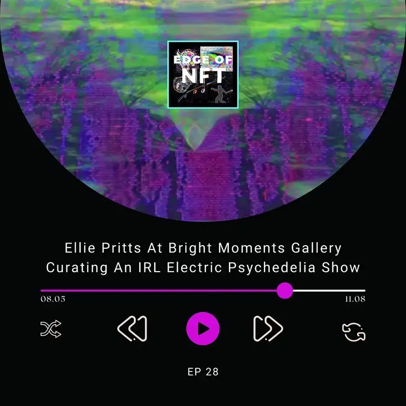 Ellie Pritts At Bright Moments Gallery Curating An IRL Electric Psychedelia Show, Plus GameStop Stock NFT Saga, DraftKings NFT Marketplace, Steve Jobs' NFT, And More...