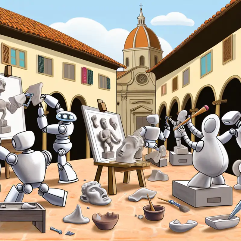 Sculpting the Future Robots Embrace Tradition in the Heart of Italian Artistry