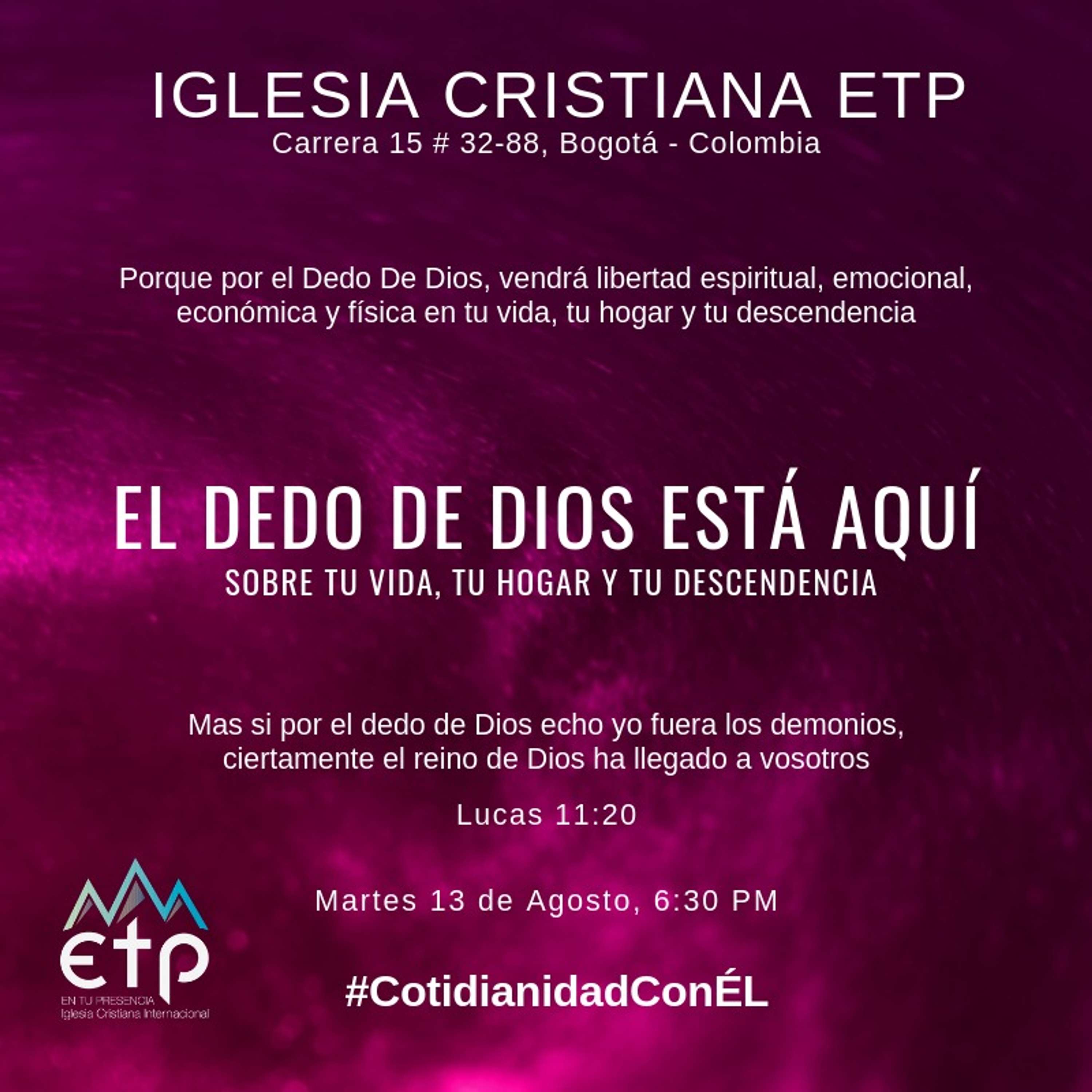 El Dedo de Dios está aquí