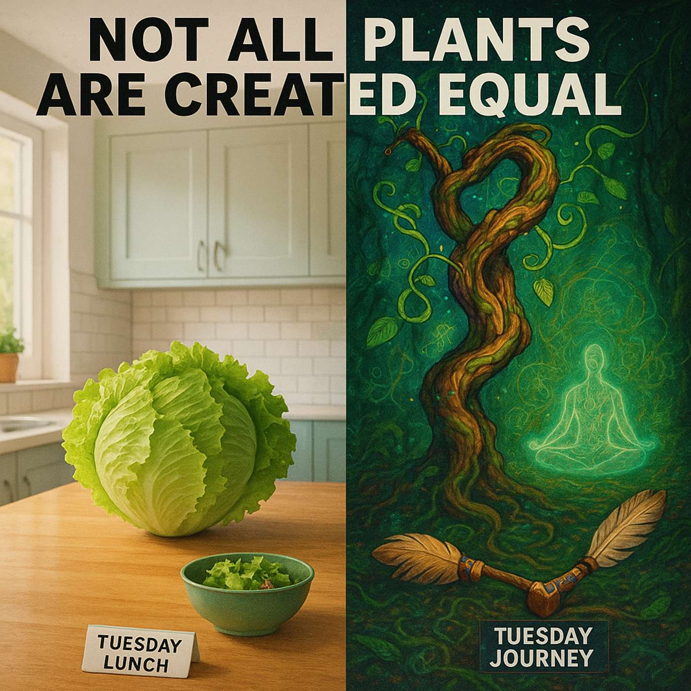 Woo For Thought - Ep 15 - Lettuce or Ayahuasca - What's the difference? Woo For Thought - Ep 15 - Lettuce or Ayahuasca - What's the difference?