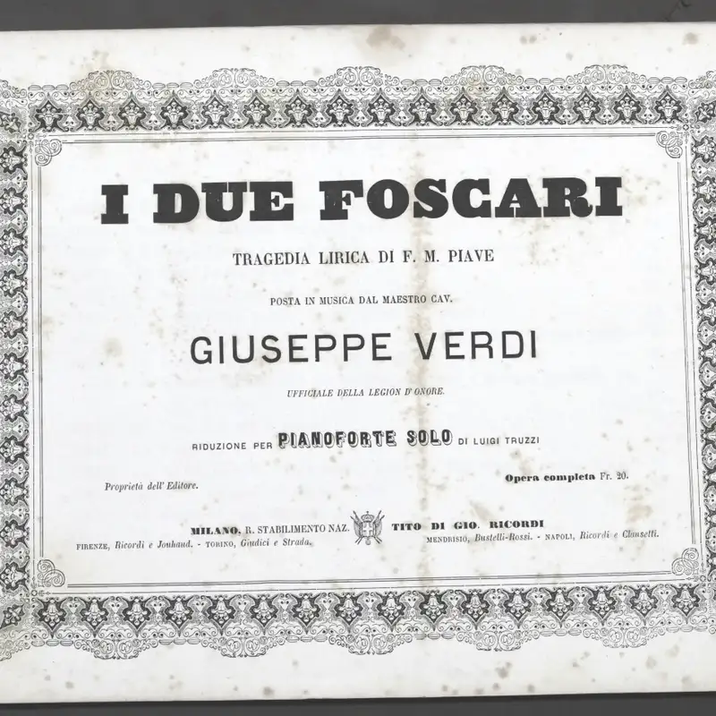 L'Opera 193 - 100 anni Bergonzi - G. Verdi - I Due Foscari
