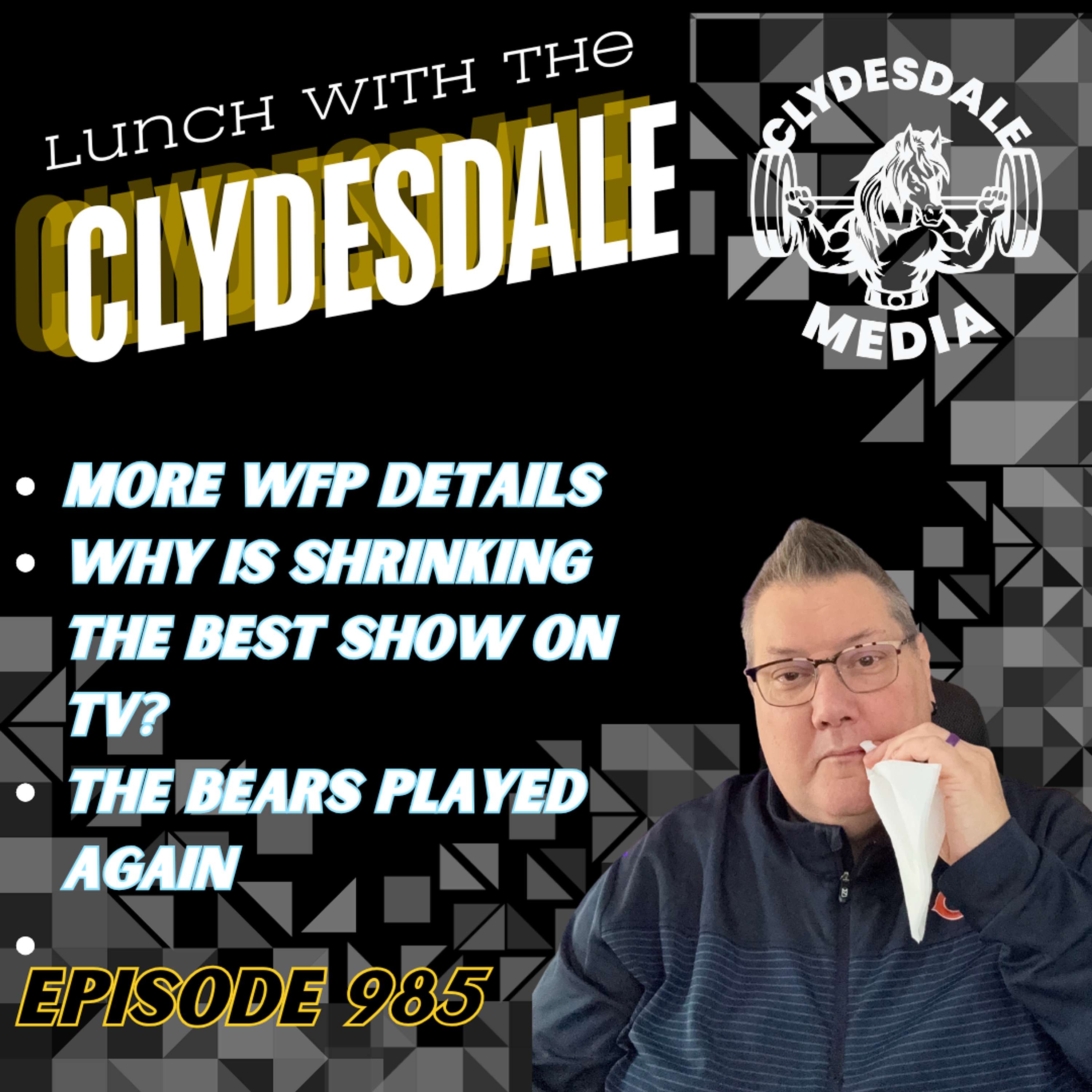 Lunch with the Clydesdale - The WFP May Have Something Here!
