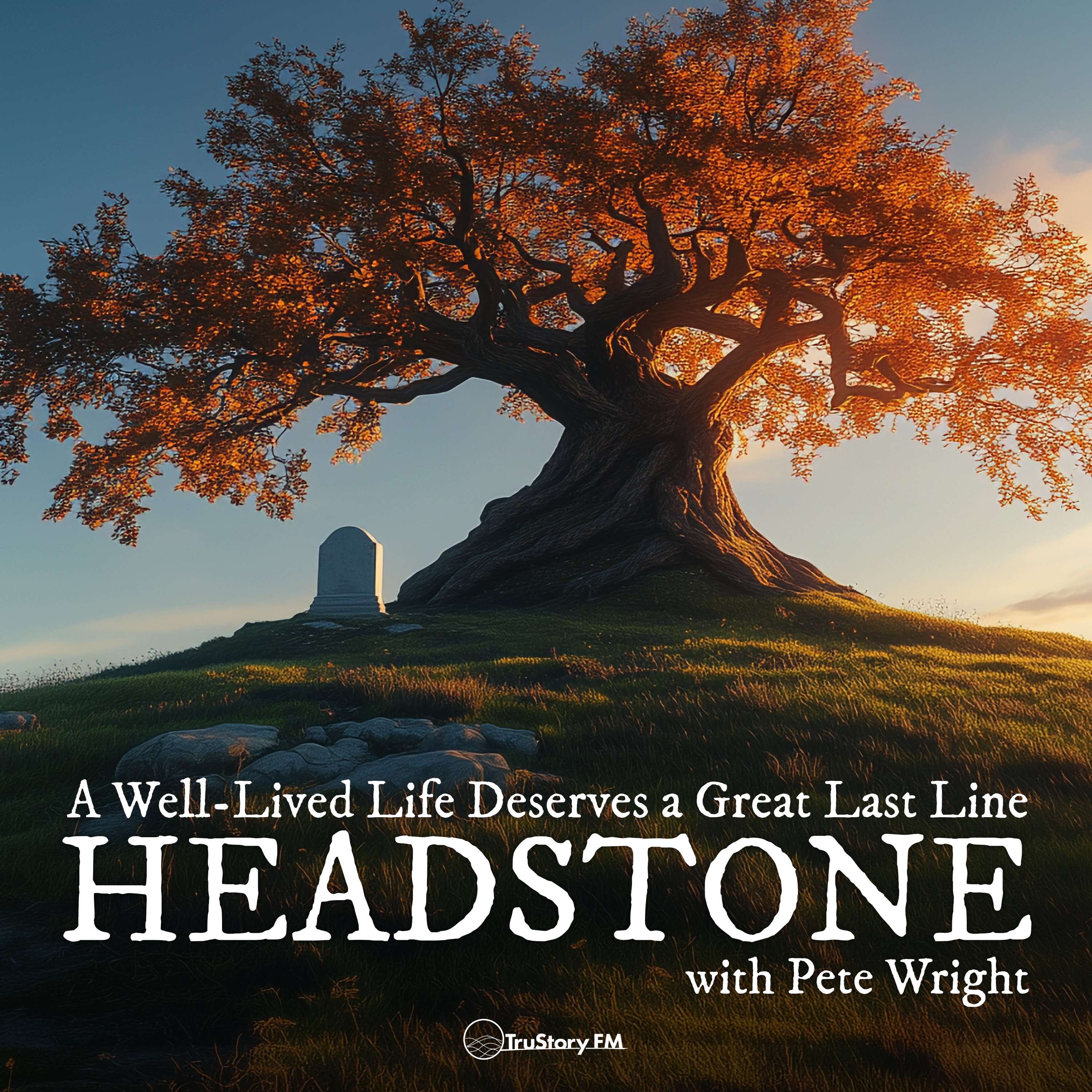 Headstone with Pete Wright