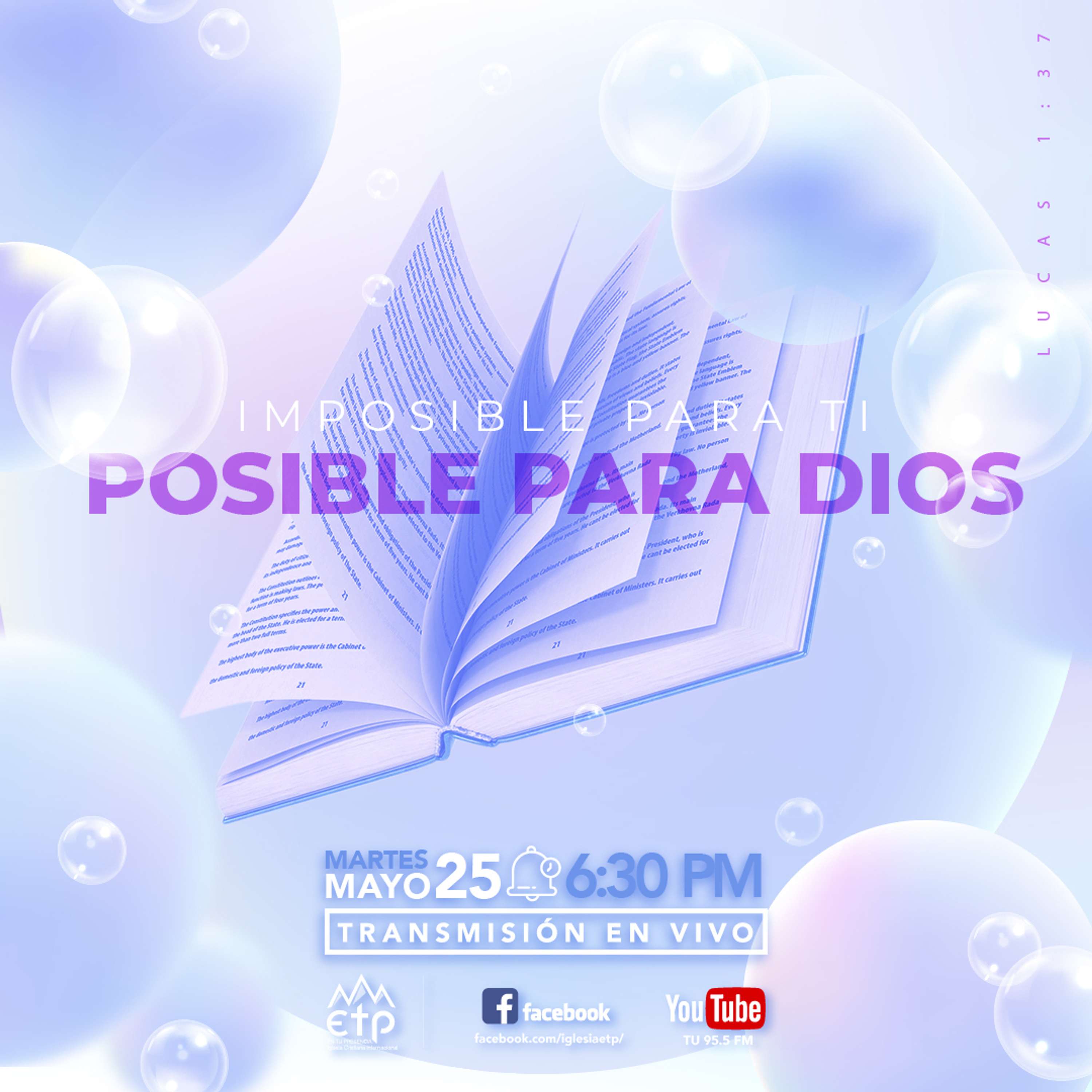 Charlas Pastores Luis Salas y Jeannette Noguera, Iglesia ETP