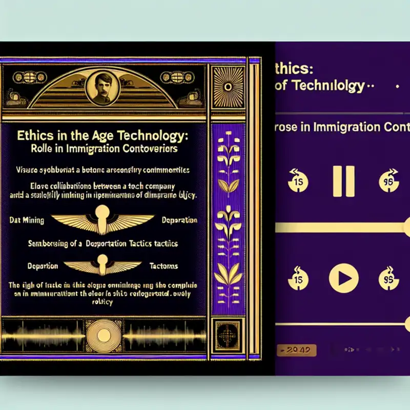 Ethics in the Age of Technology: Palantir's Role in Immigration Controversies
