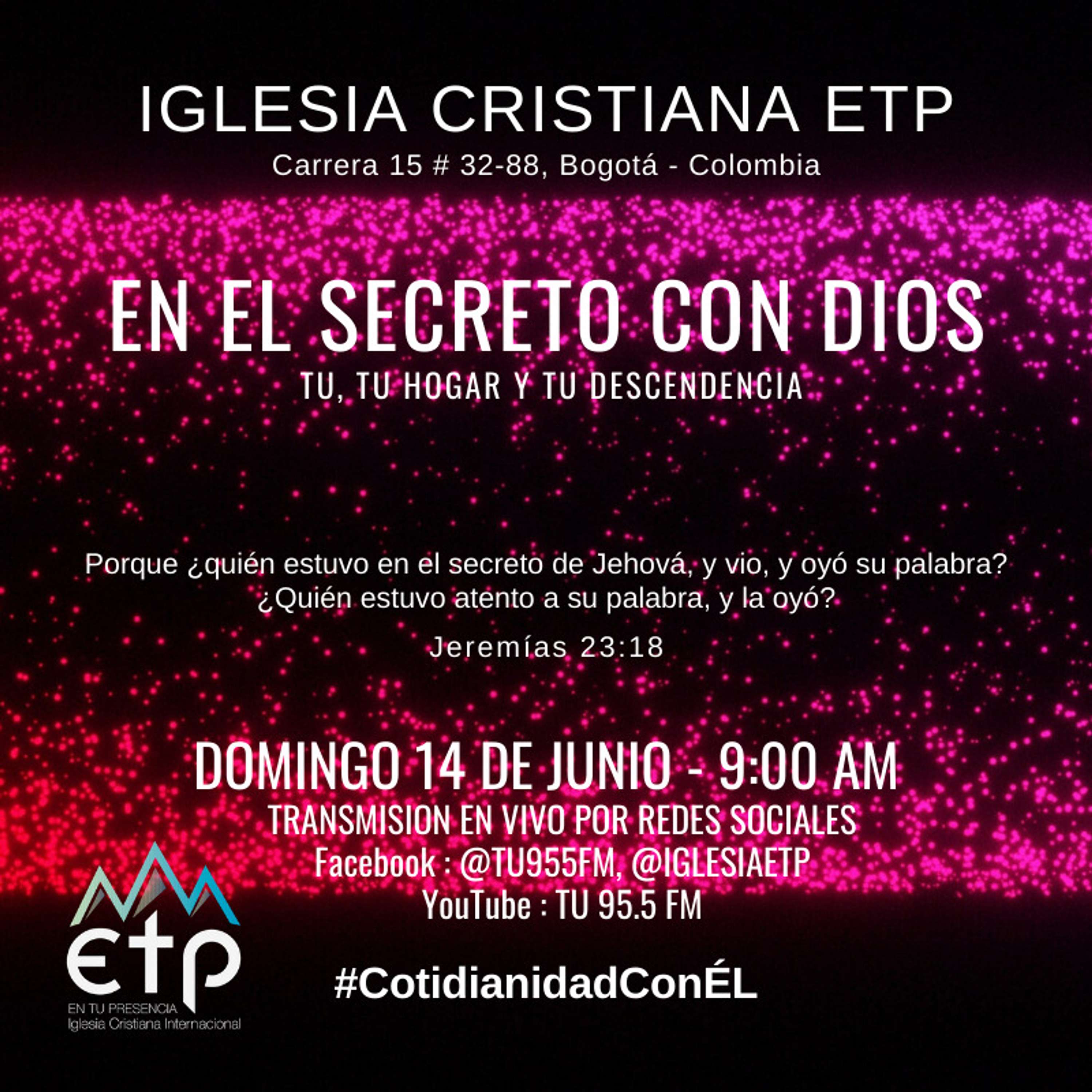 Charlas Pastores Luis Salas y Jeannette Noguera, Iglesia ETP