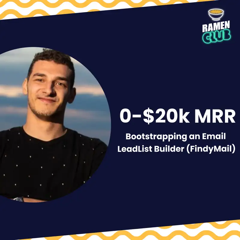 Growing an email lead list builder to $20k MRR: Valentin Wallyn (FindyMail)