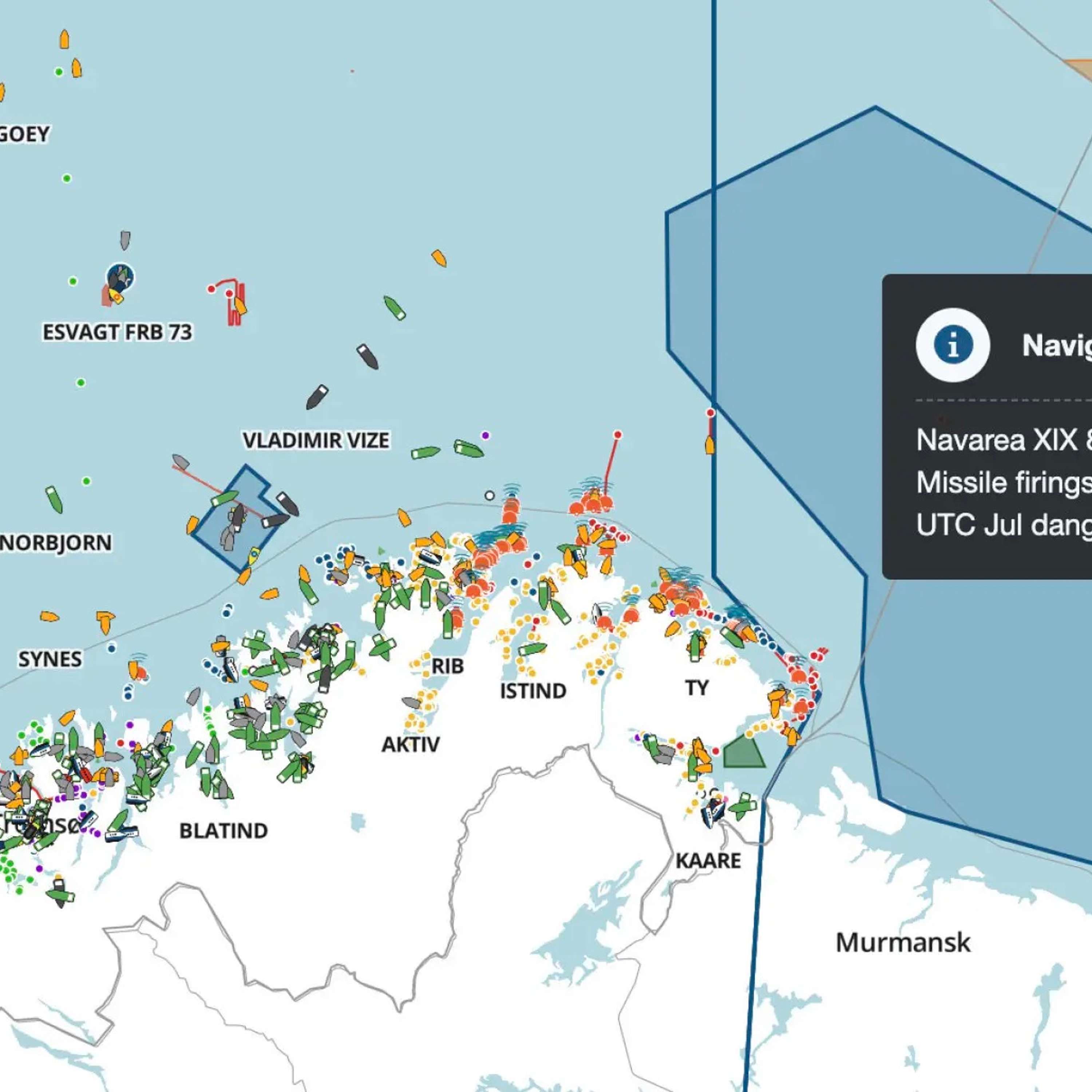 Россия проводит крупные военно-морские учения в ранее спорной зоне Баренцева моря