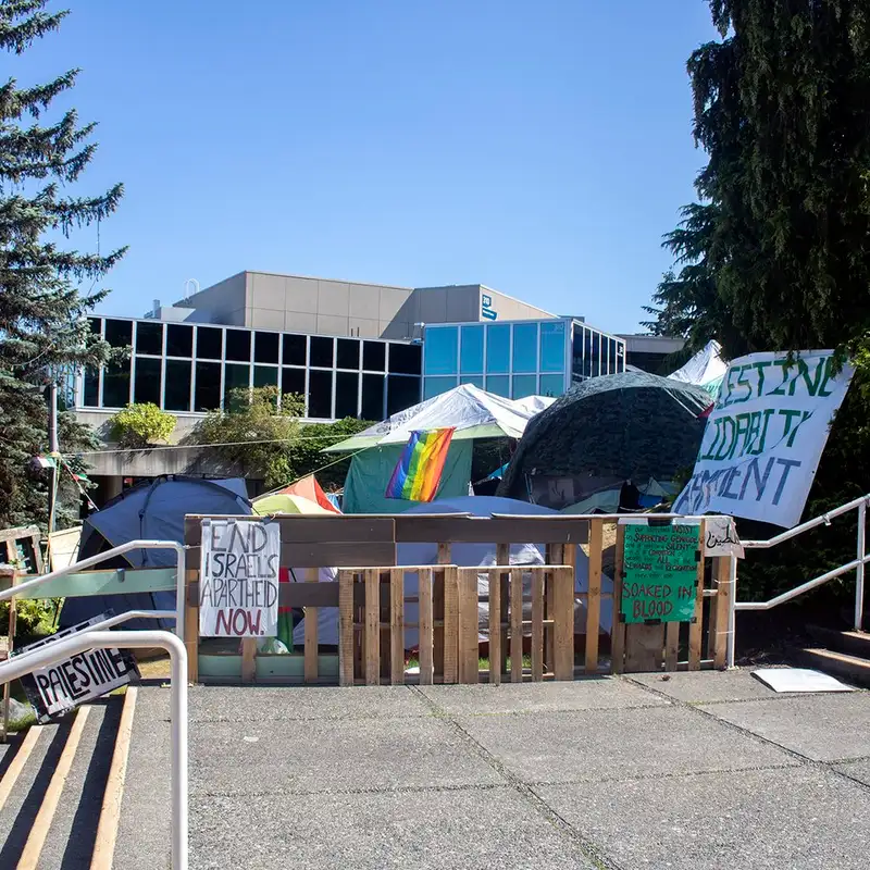 VIU hands trespass notice to campus Pro-Palestine encampment