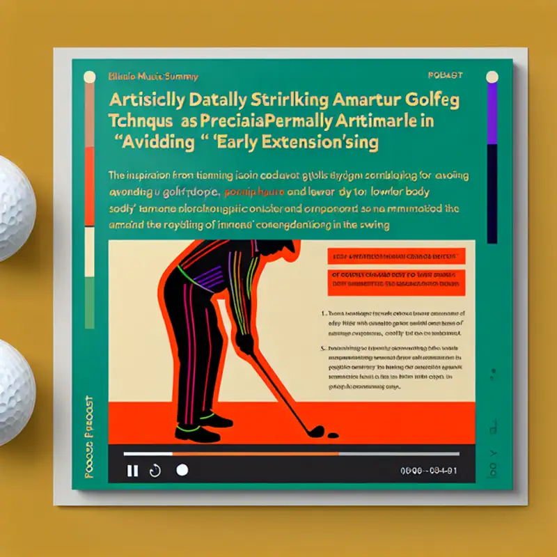 Conquering Early Extension: Quick Fixes for the Amateur Golfer's Swing Woes