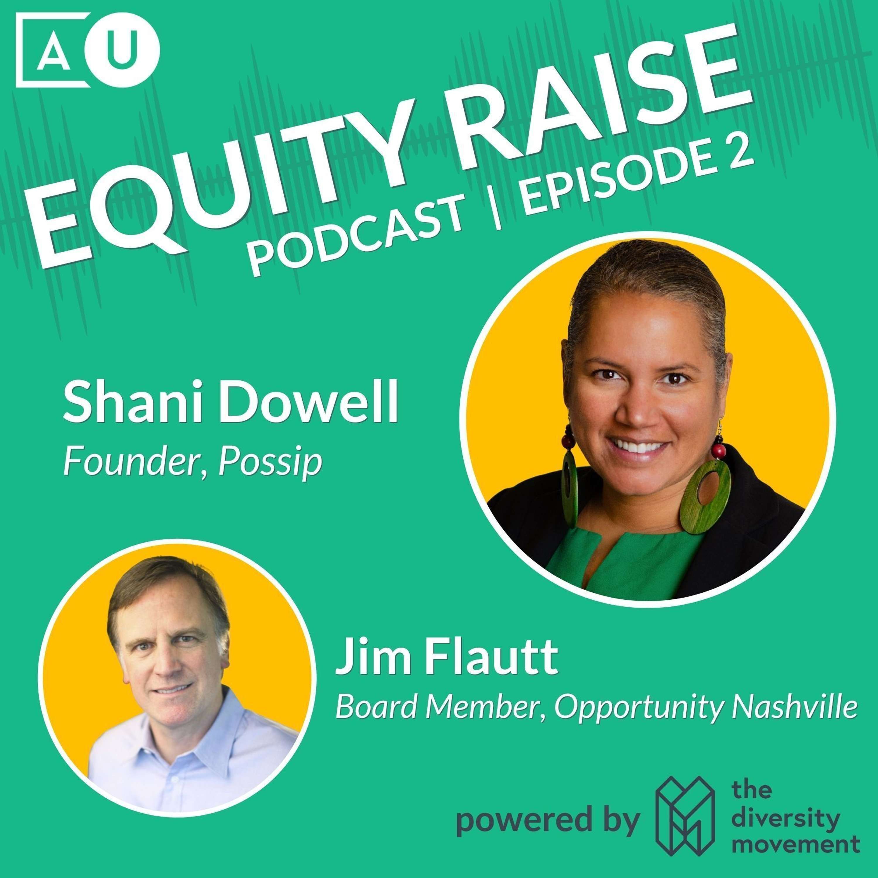 Finding the right funding: Shani Dowell (Possip) and Jim Flautt (Opportunity Nashville)