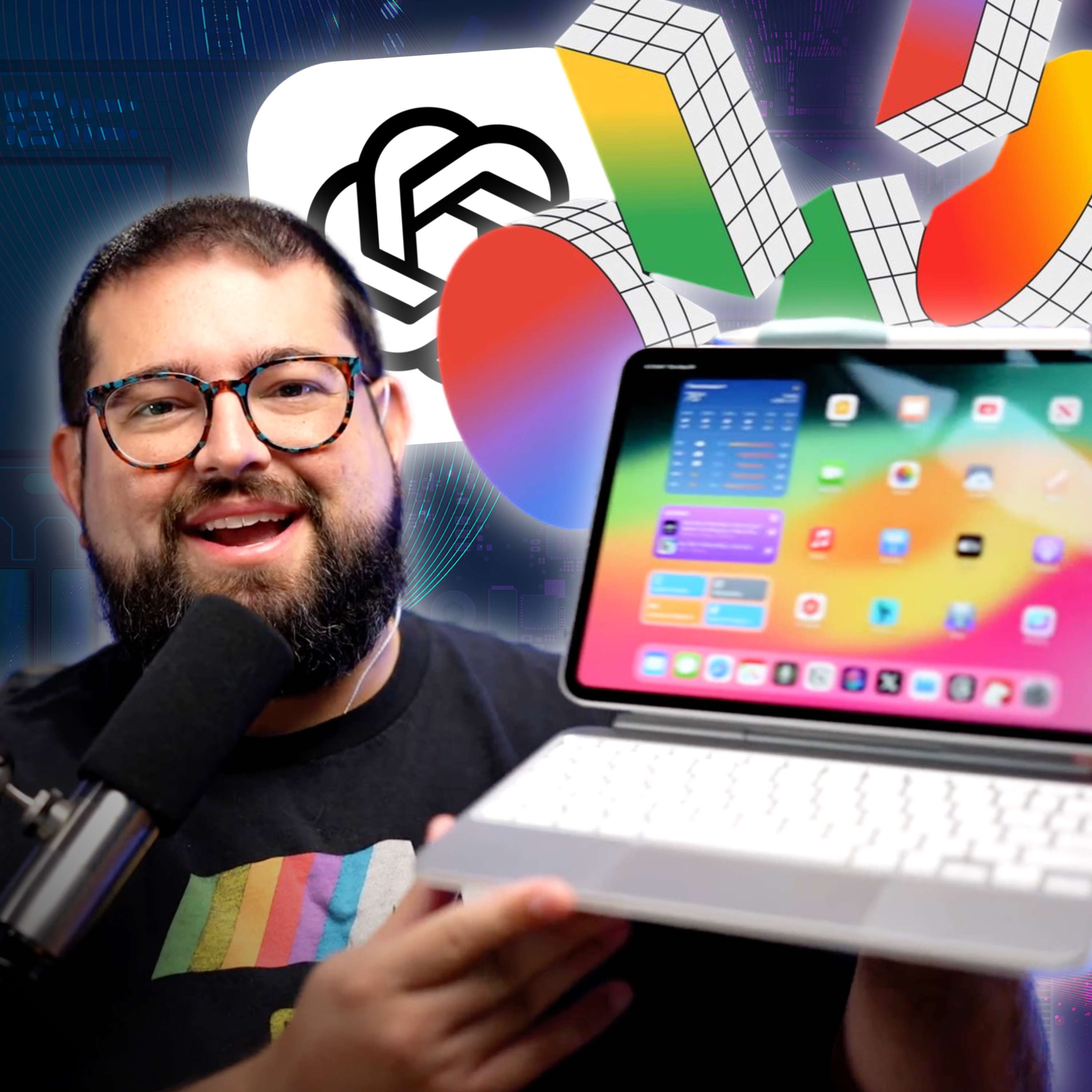 M4 iPad Pro Hands-On, ChatGPT-4o vs. Google AI Arms Race, “I Liked the Internet” - podcast episode cover