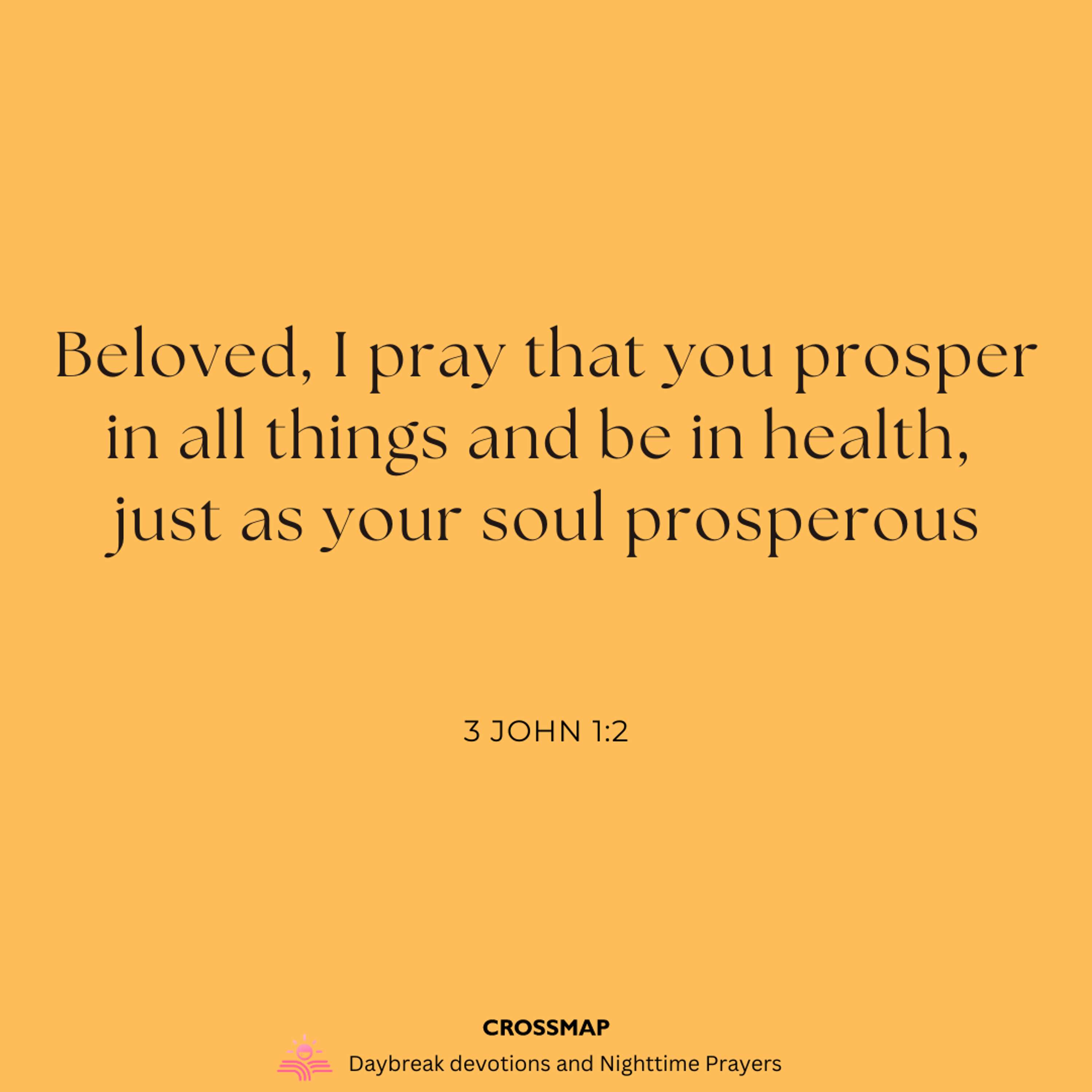 Prospering in All Things - A Nighttime Prayer