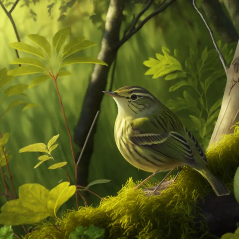 Birdsong of the Willow Warbler in the Forest of Wales - 8 Hours