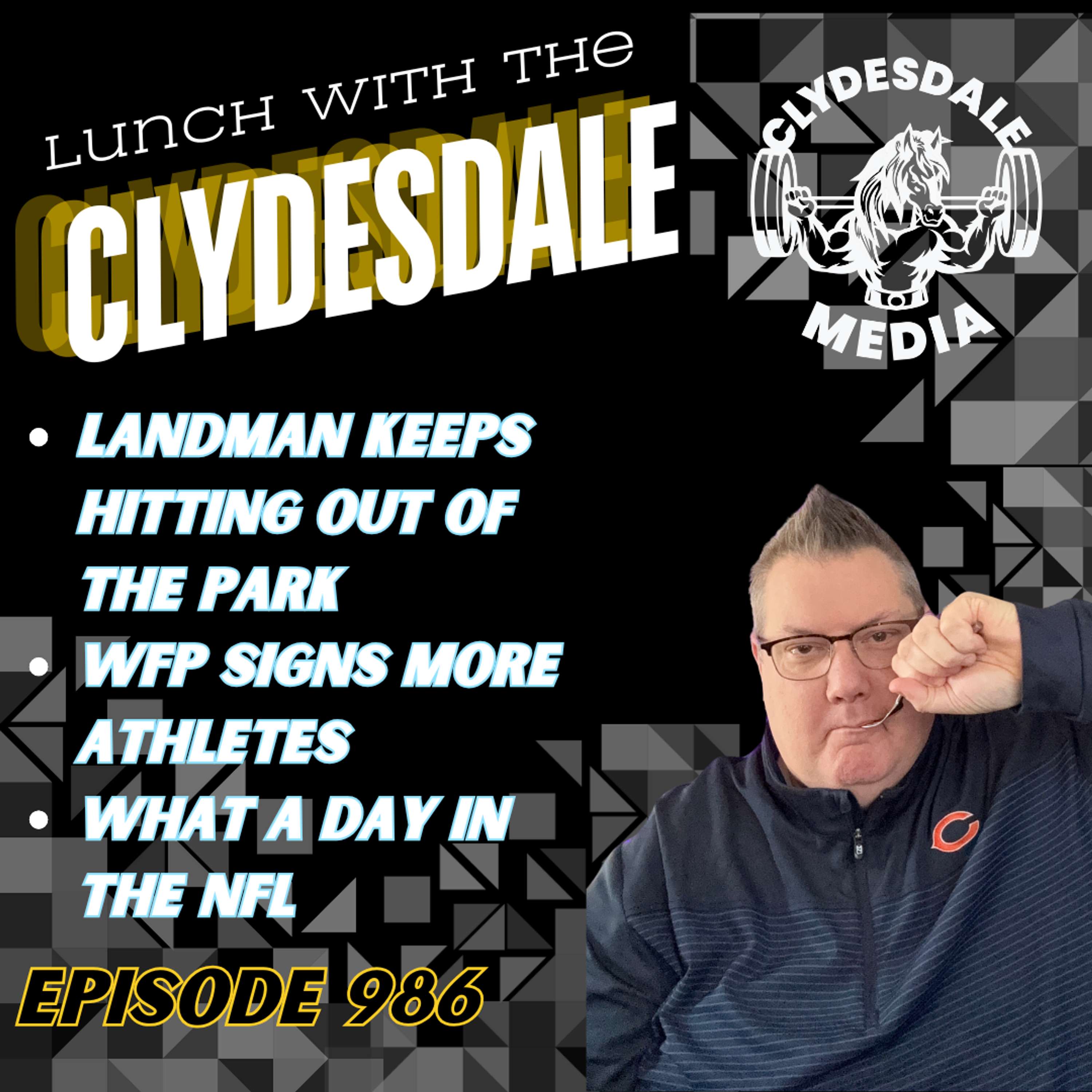 Lunch with the Clydesdale - Starting Back to Work on a Monday!