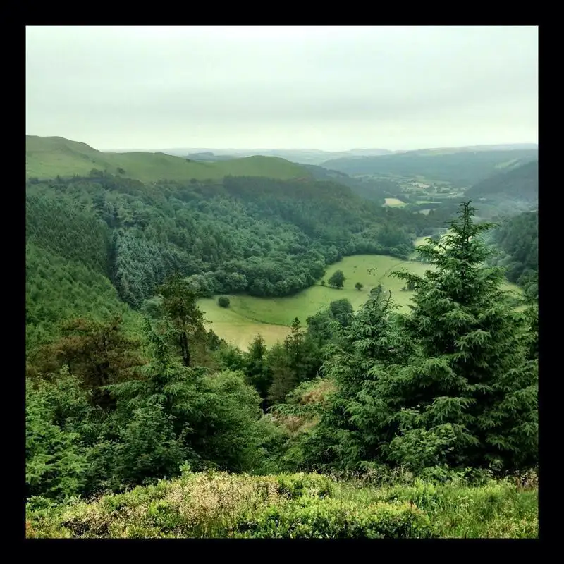 On the trail at Nant yr Arian 