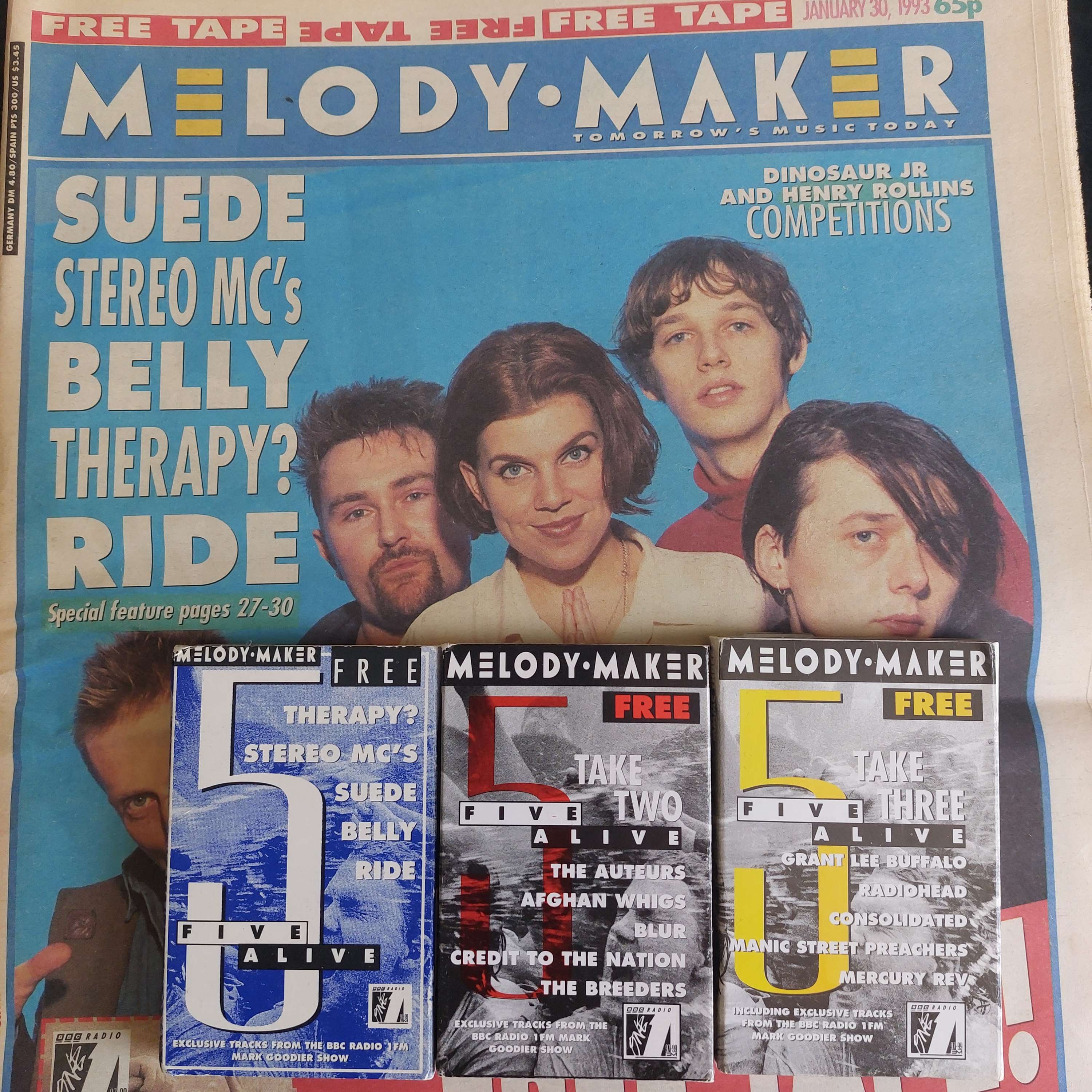 Free With This Months Issue 66 - Robin Ince selects Melody Maker Five Alive volumes 1-3