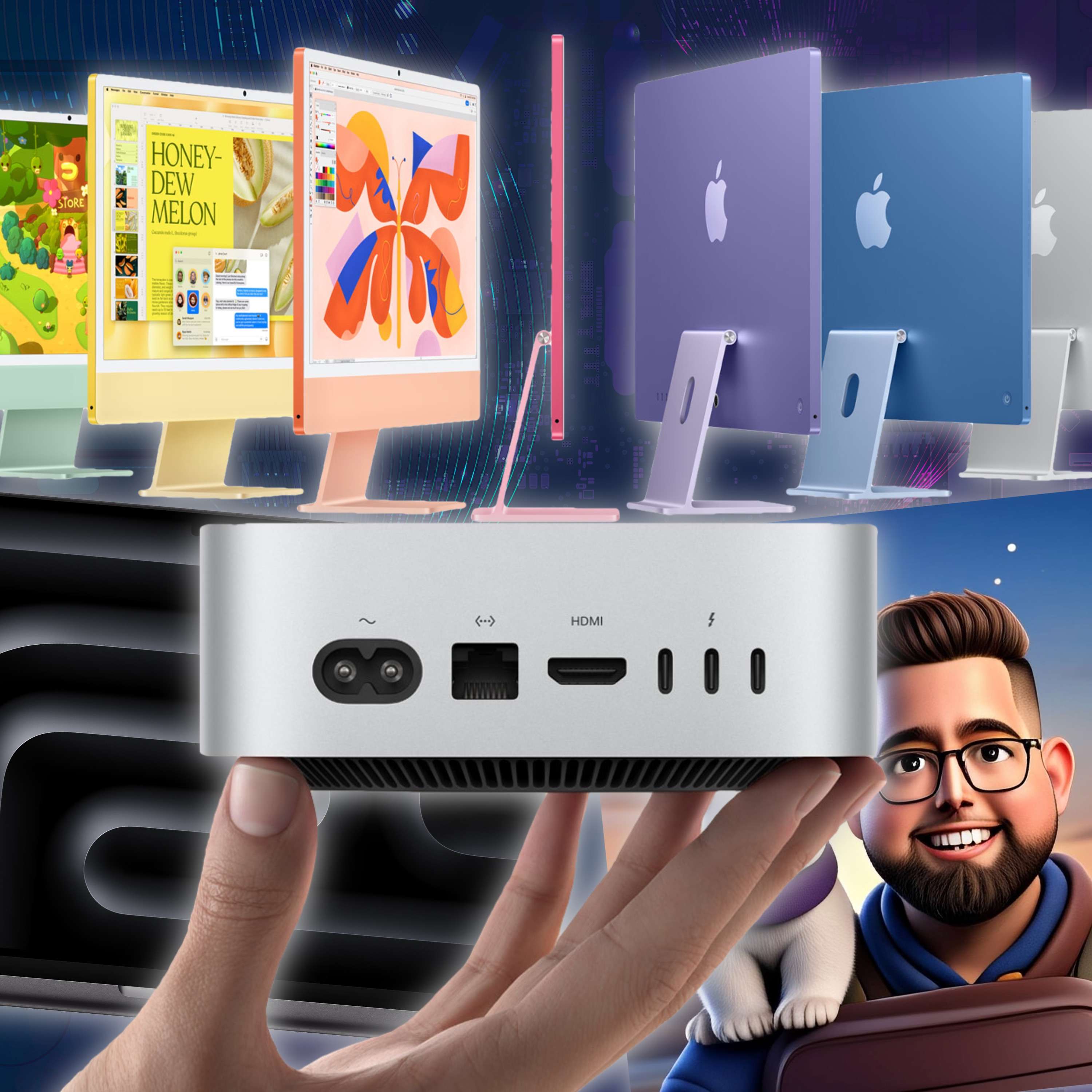 Apple Unveils M4 Mac Mini, New iMac, M4 Max MacBook Pro, and iOS 18.2 Image Playgrounds is Terrifying