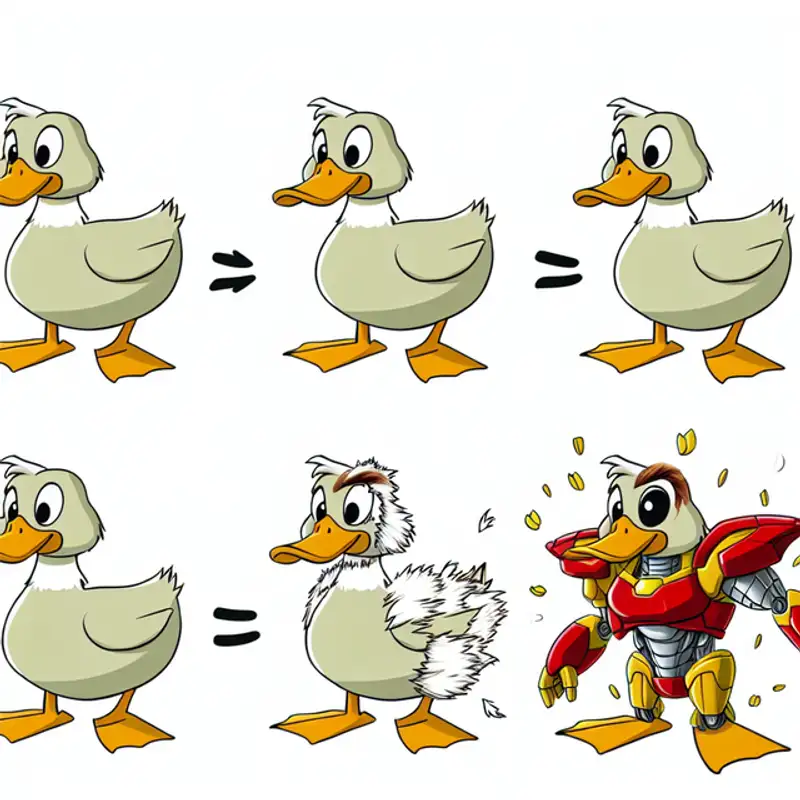 Duck vs Metal: The Marvelous Transformation of Donald Duck into Iron Man
