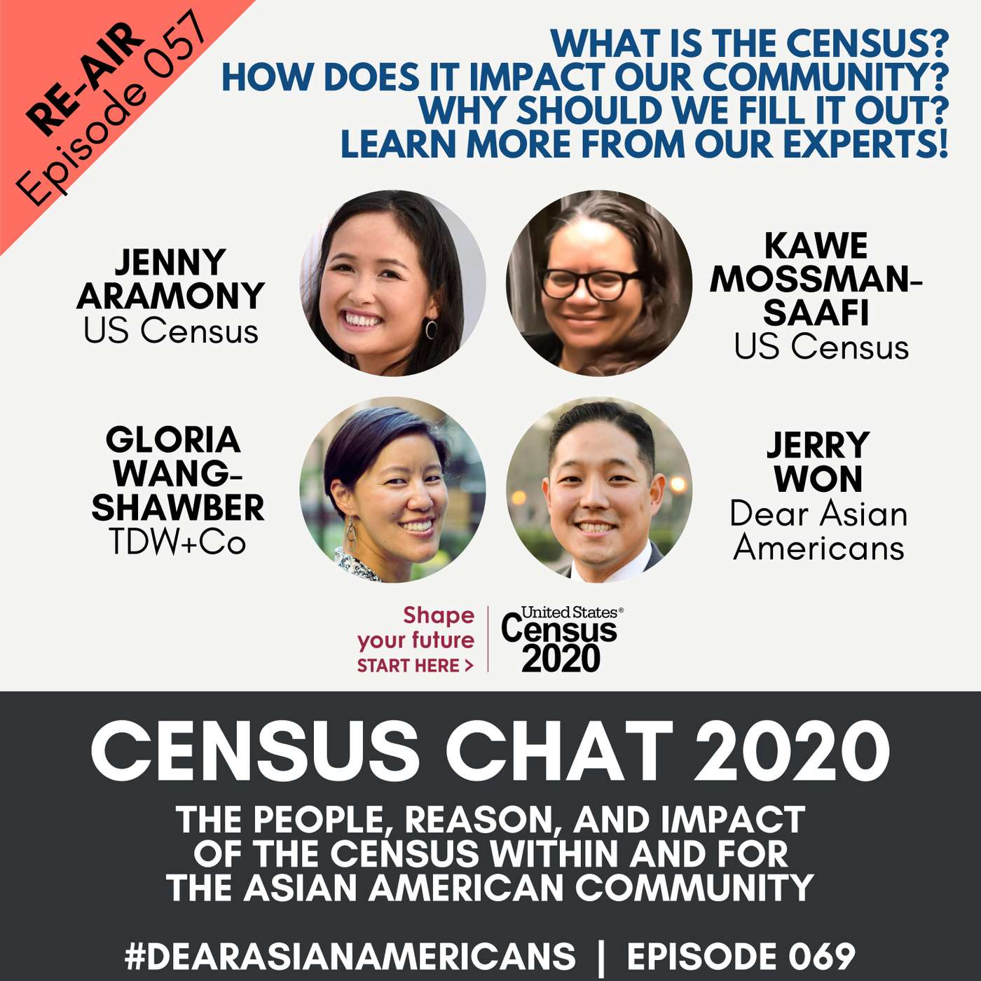 069 // Re-Air // Dear Asian Americans, Let's Fill Out The Census episode artwork