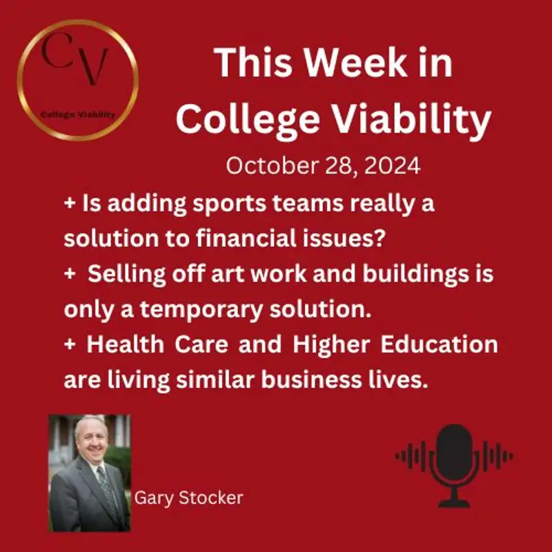 This Week In College Viability (TWICV) for October 28 2024