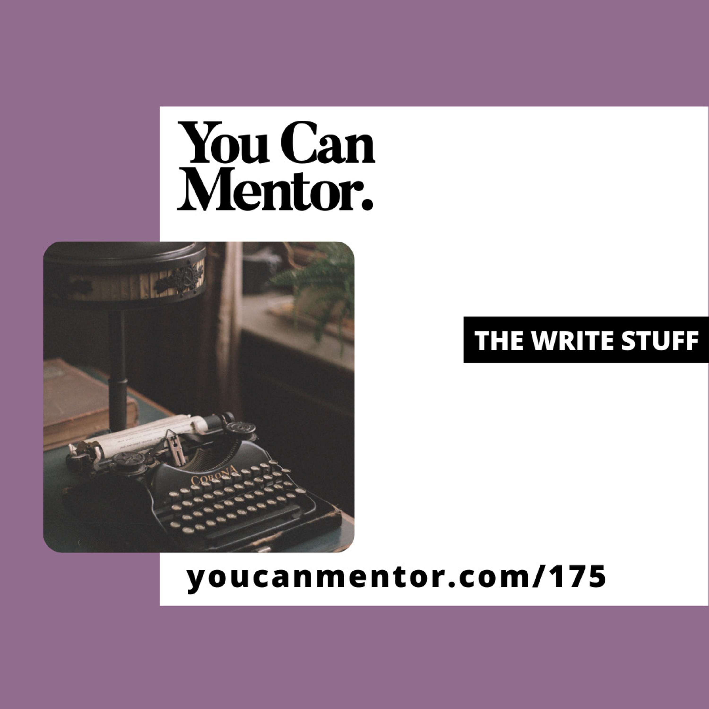 cover of episode 175. The Write Stuff