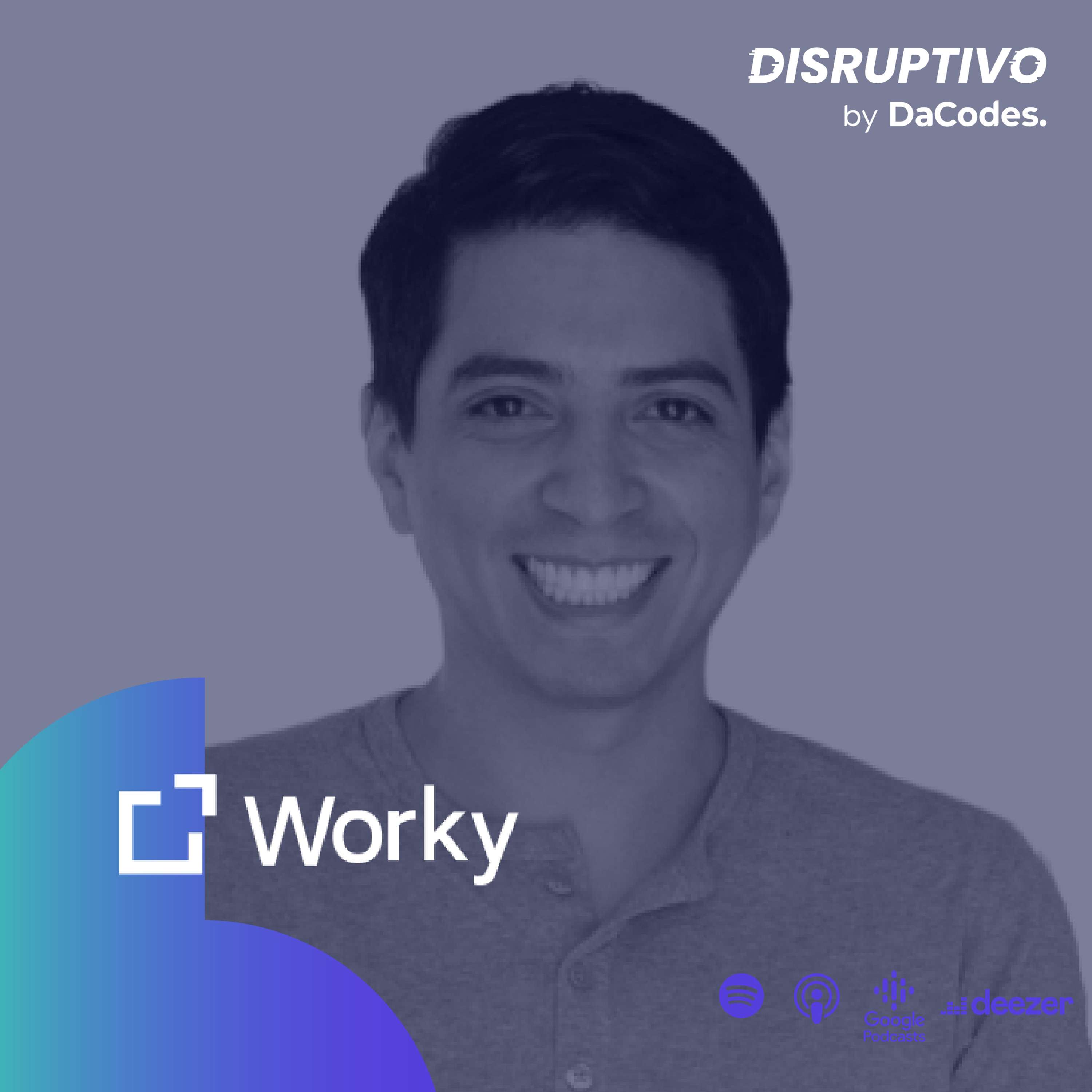 Disruptivo 15 con Oscar Castillo, CTO y coFundador de Worky: trabajar 4 días por semana, El futuro de RRHH, SAAS B2B en México, capital y VCs