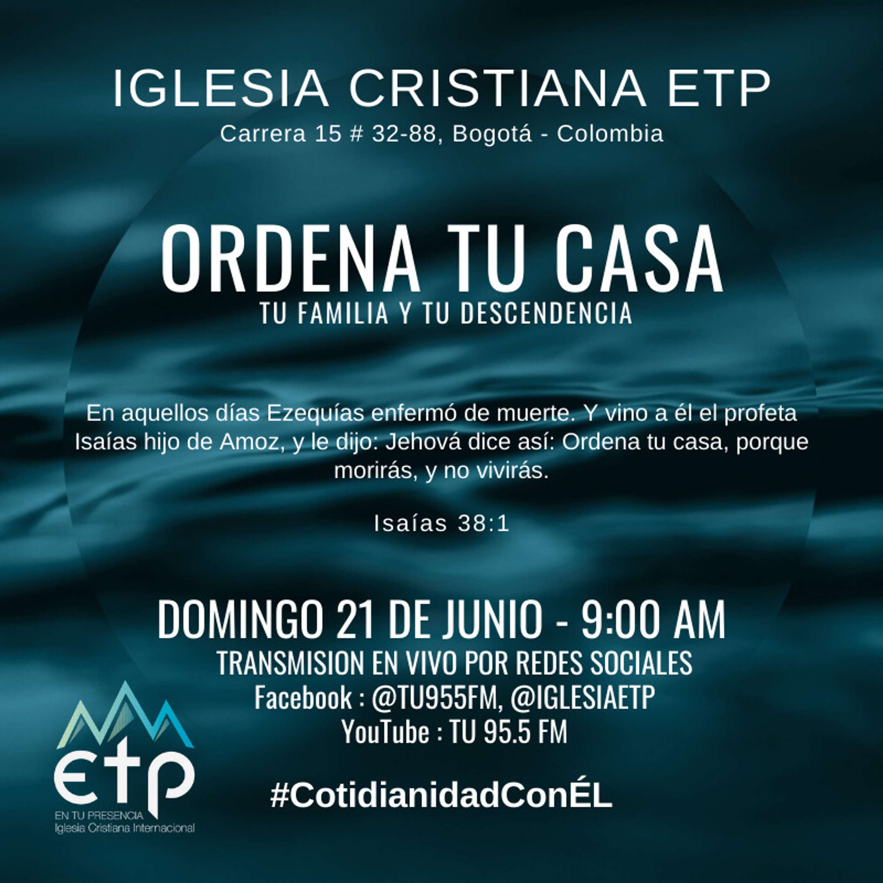Charlas Pastores Luis Salas y Jeannette Noguera, Iglesia ETP